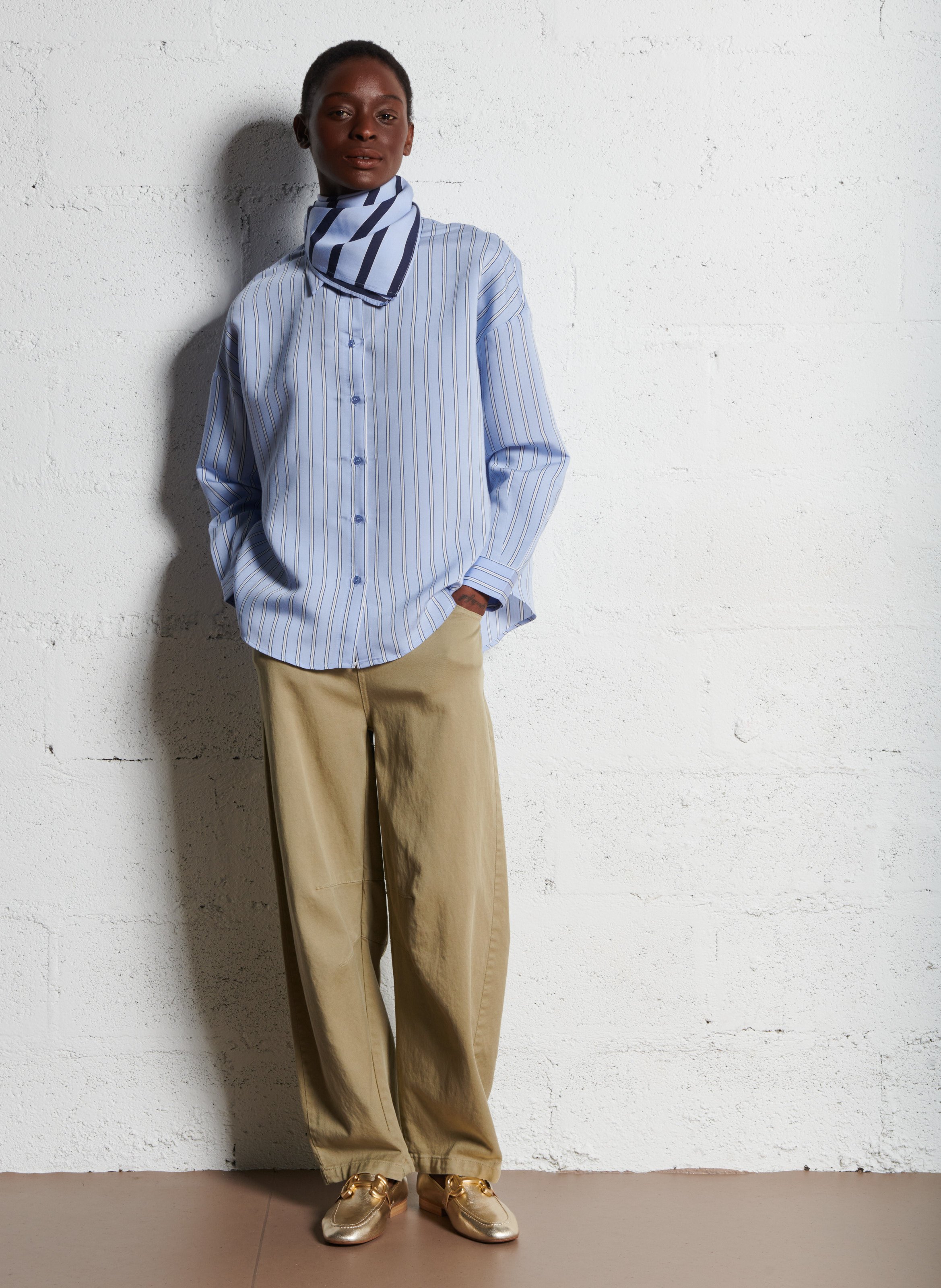 Chemise ample rayée IMPERIAL Bleu