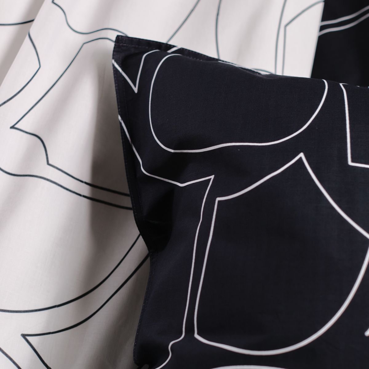 Printed cotton bed set TODAY LINGE DE MAISON Black