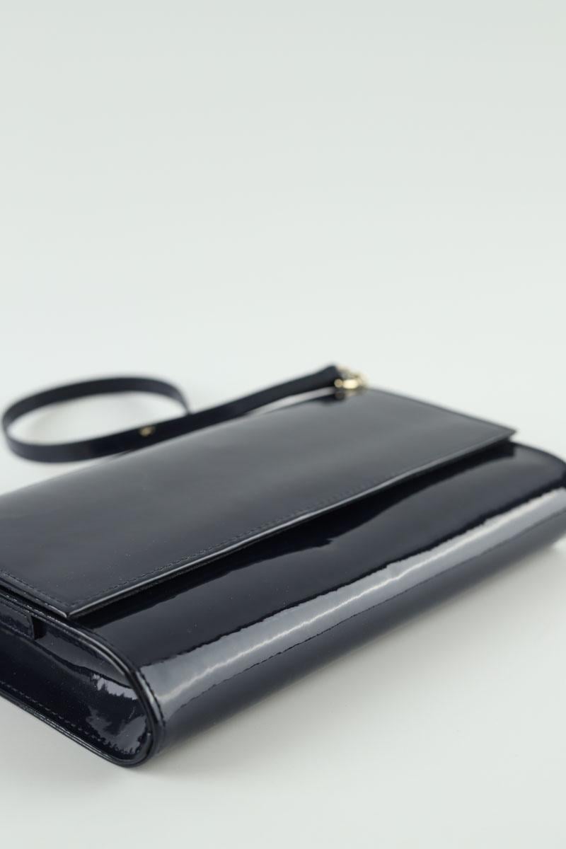 Patent leather clutch bag LK BENNETT - Seconde Main Blue