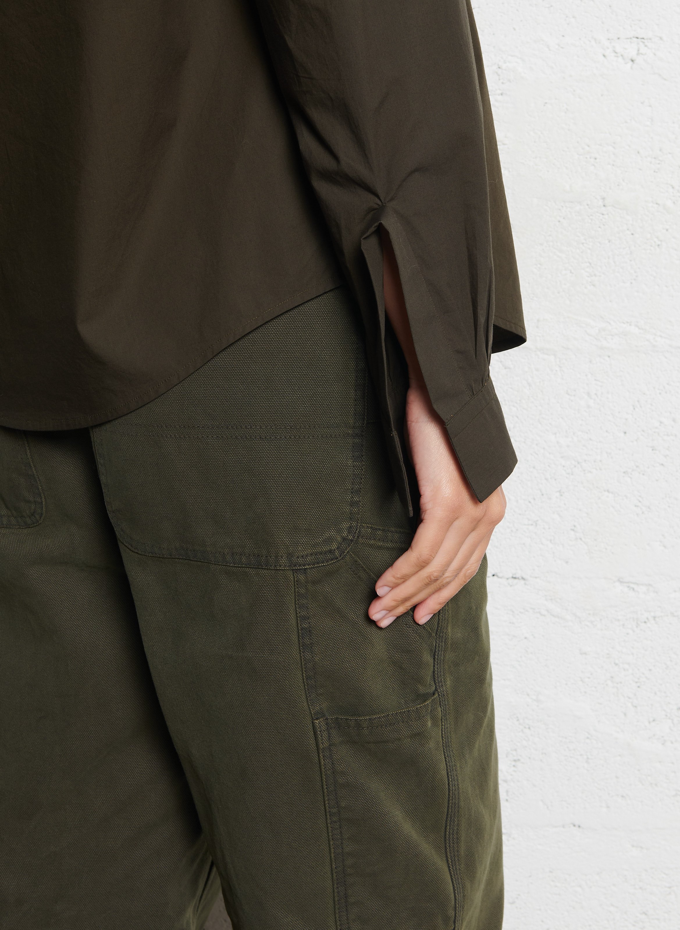 Blouse ample en coton LAURENCE BRAS Vert