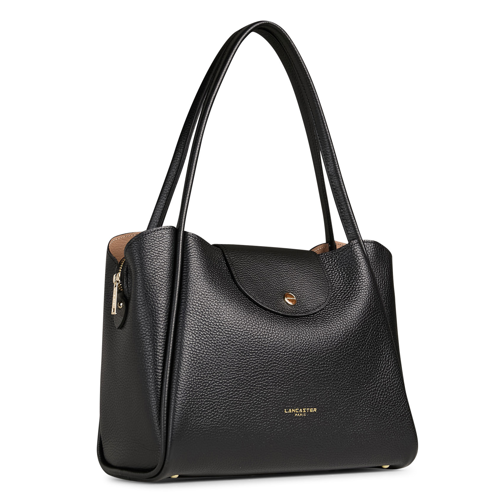 Sac à maine en cuir LANCASTER PARIS Noir