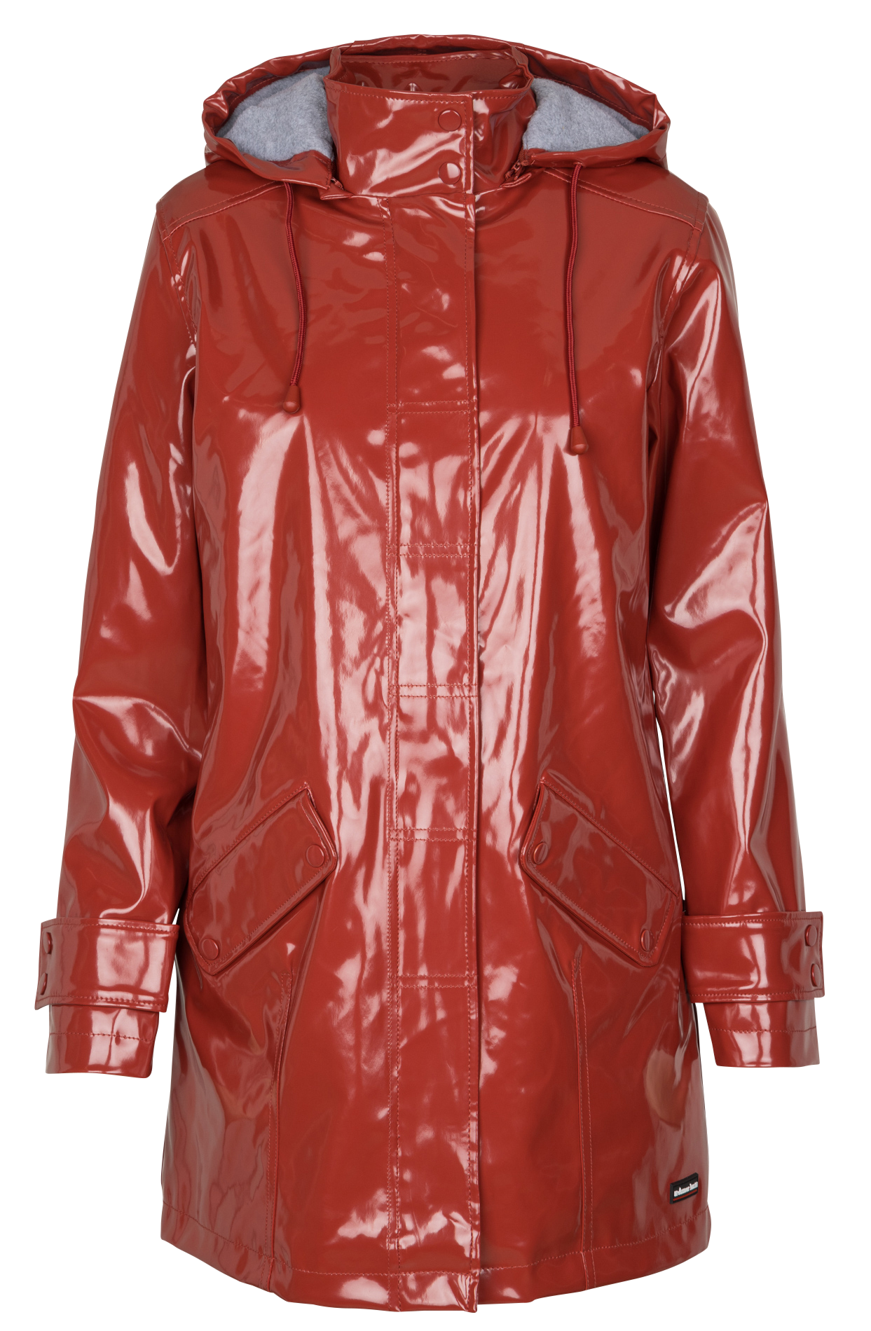 Imperméable à capuche vernis ARMOR LUX Rouge