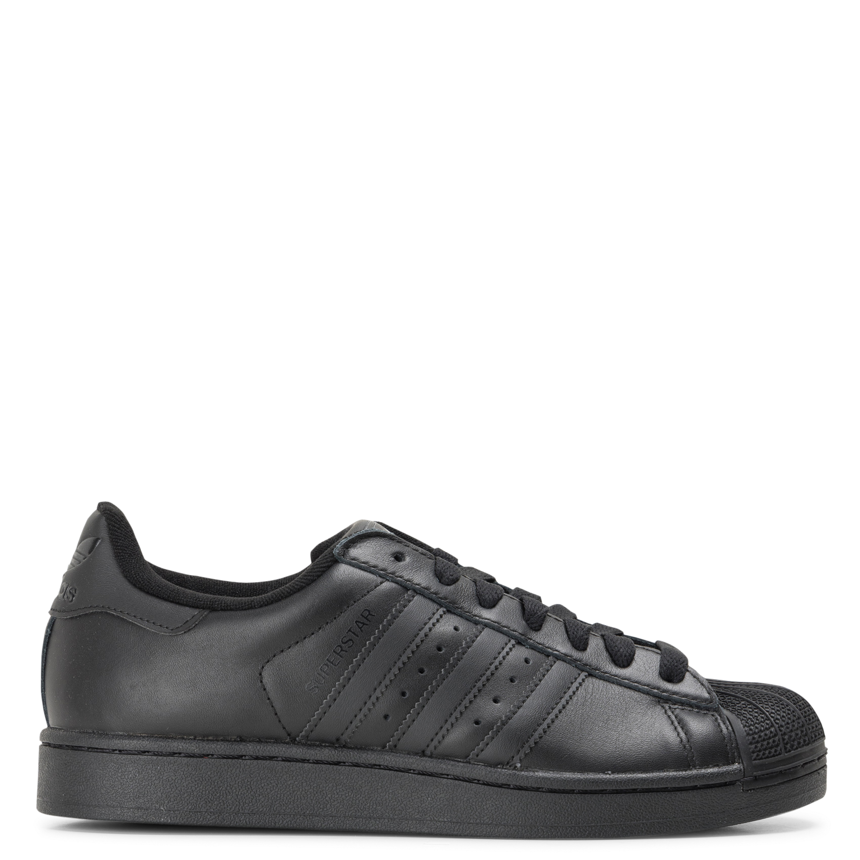Baskets basses en cuir ADIDAS Noir