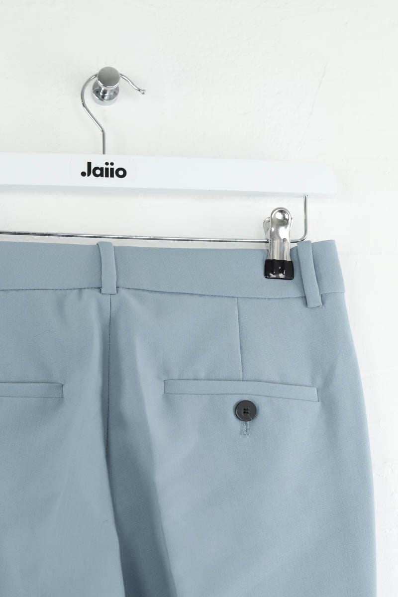 Bandol straight woollen trousers THEORY - Seconde Main Blue