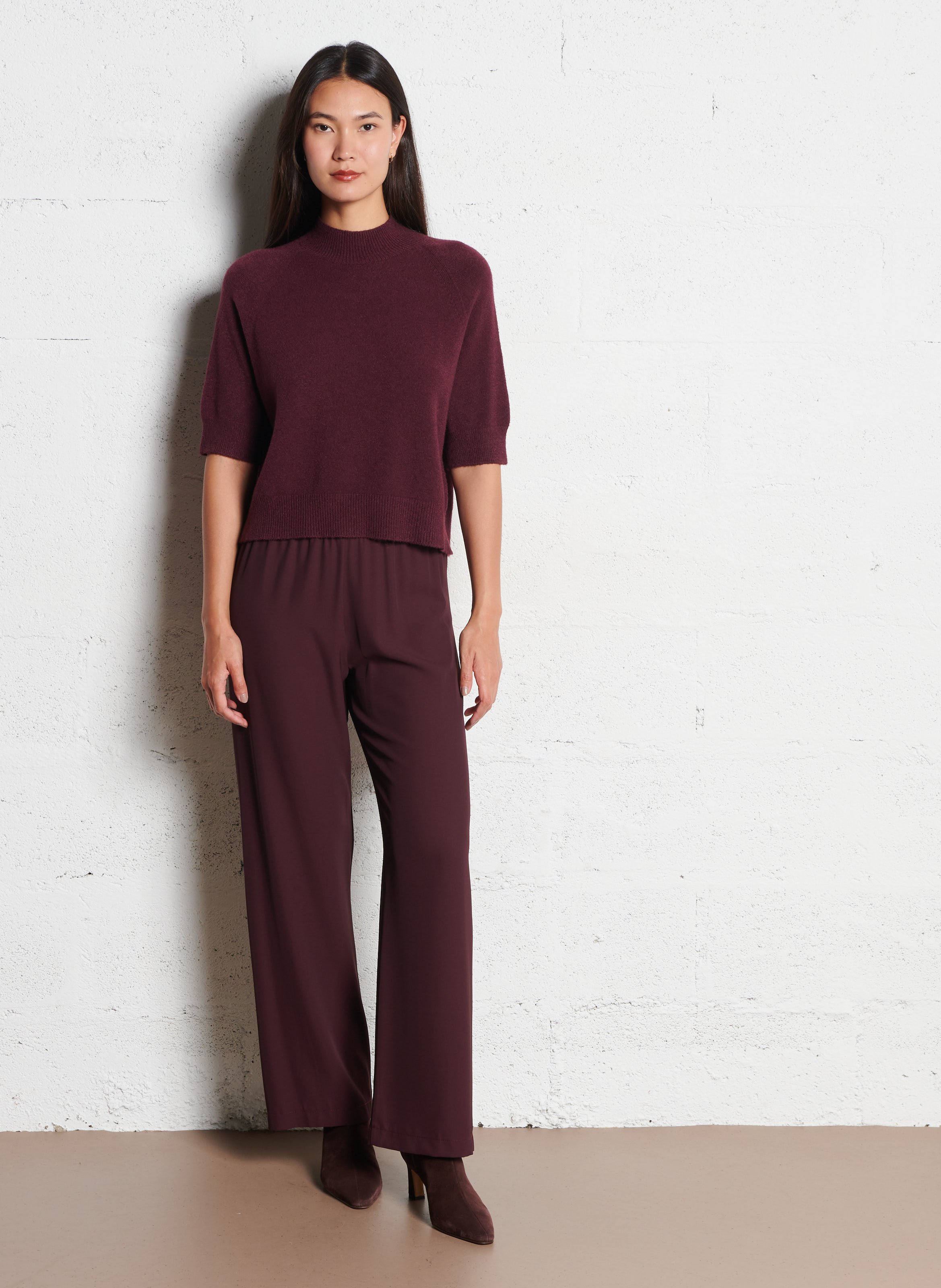 Pull col rond  IMPERIAL Violet