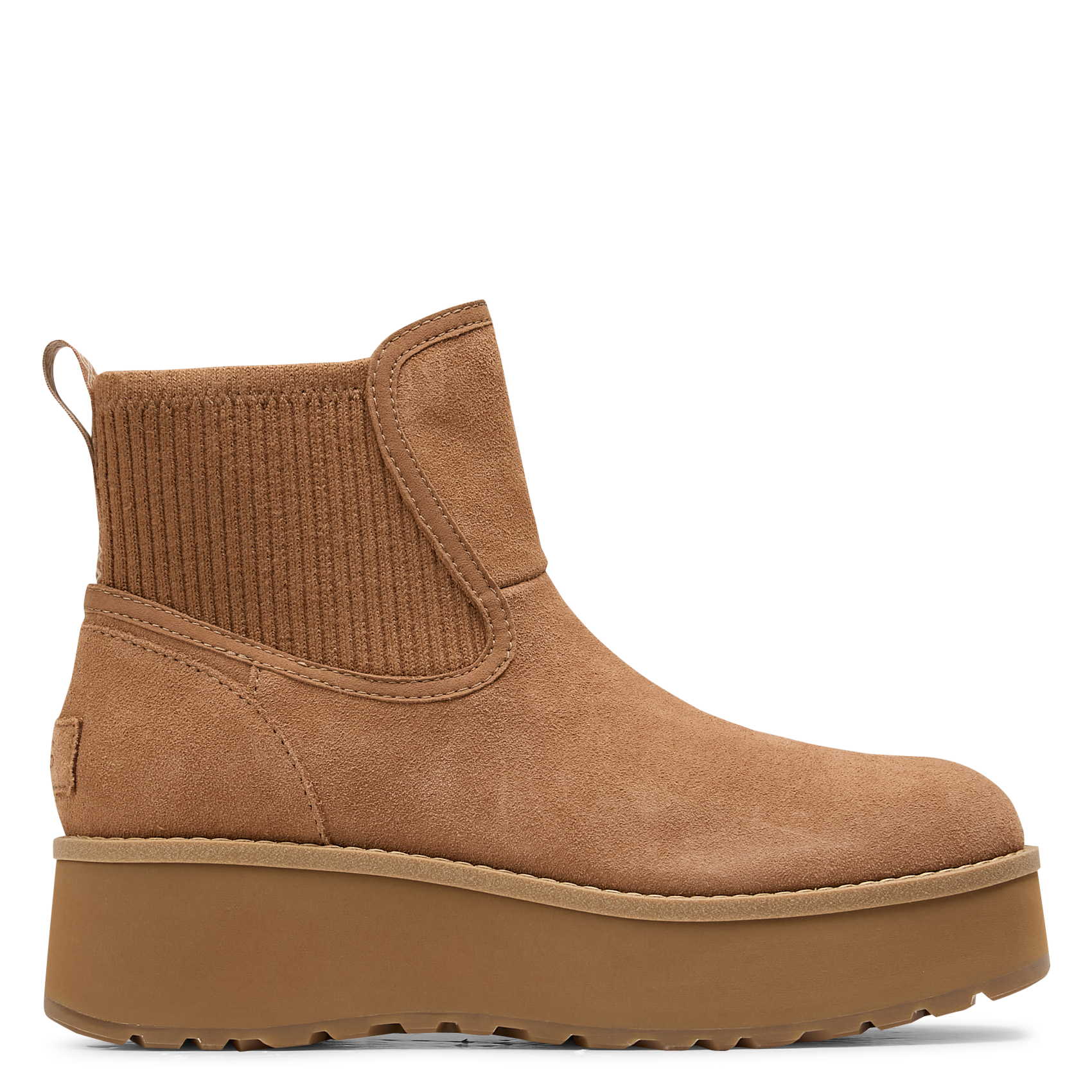 Bottines Chelsea en cuir mélangé UGG Marron