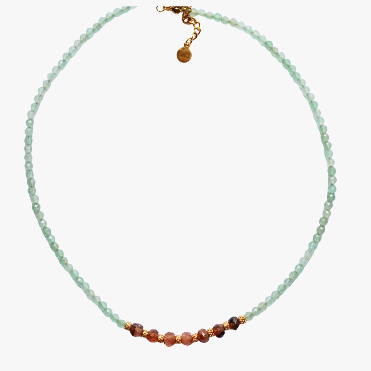 Aventurine necklace GINANDGER Green