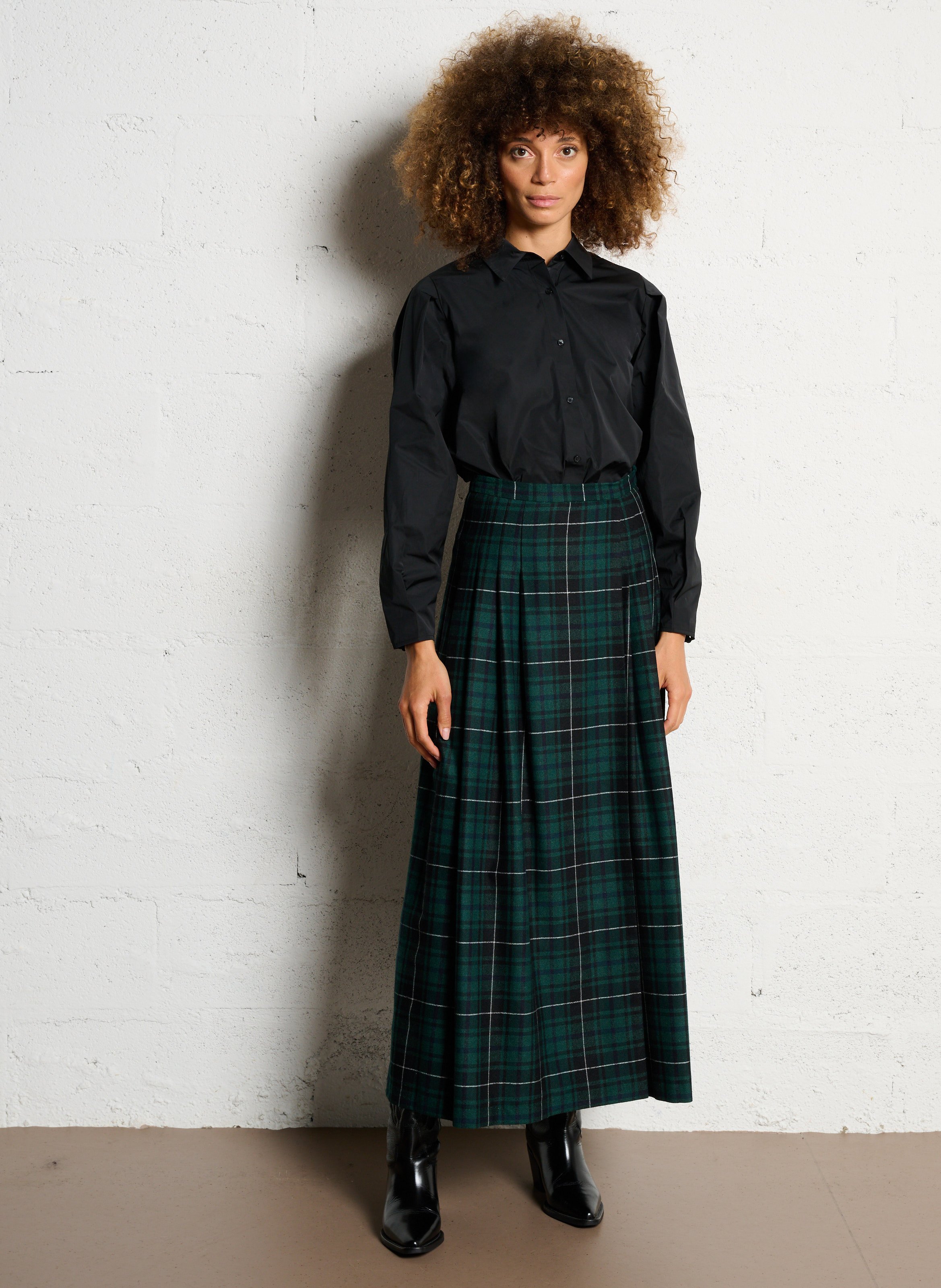 Solid Button-Up Body Chemise IKKS Black