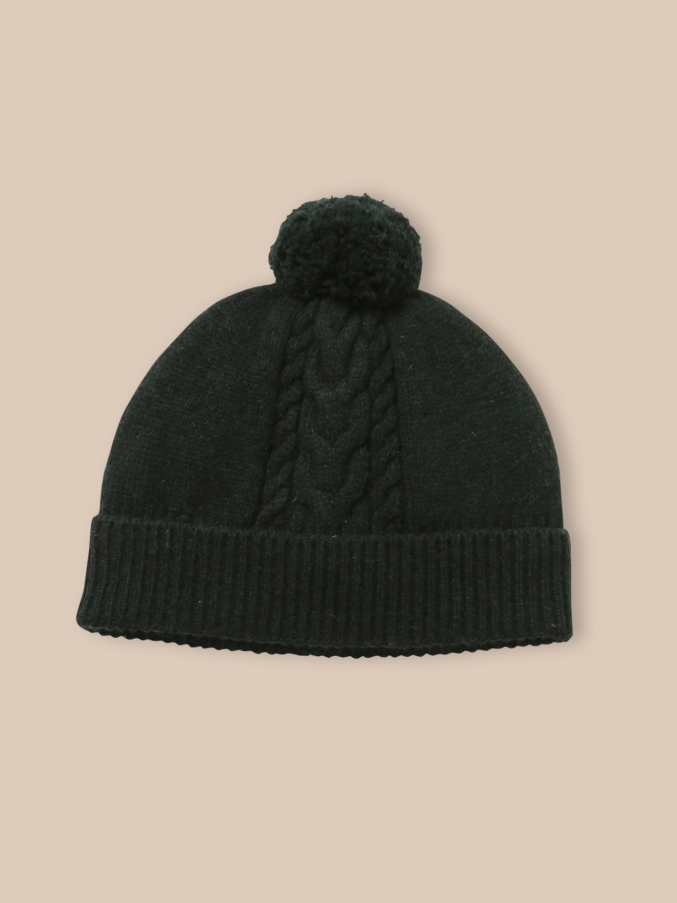 Twisted lambswool beanie CYRILLUS Green