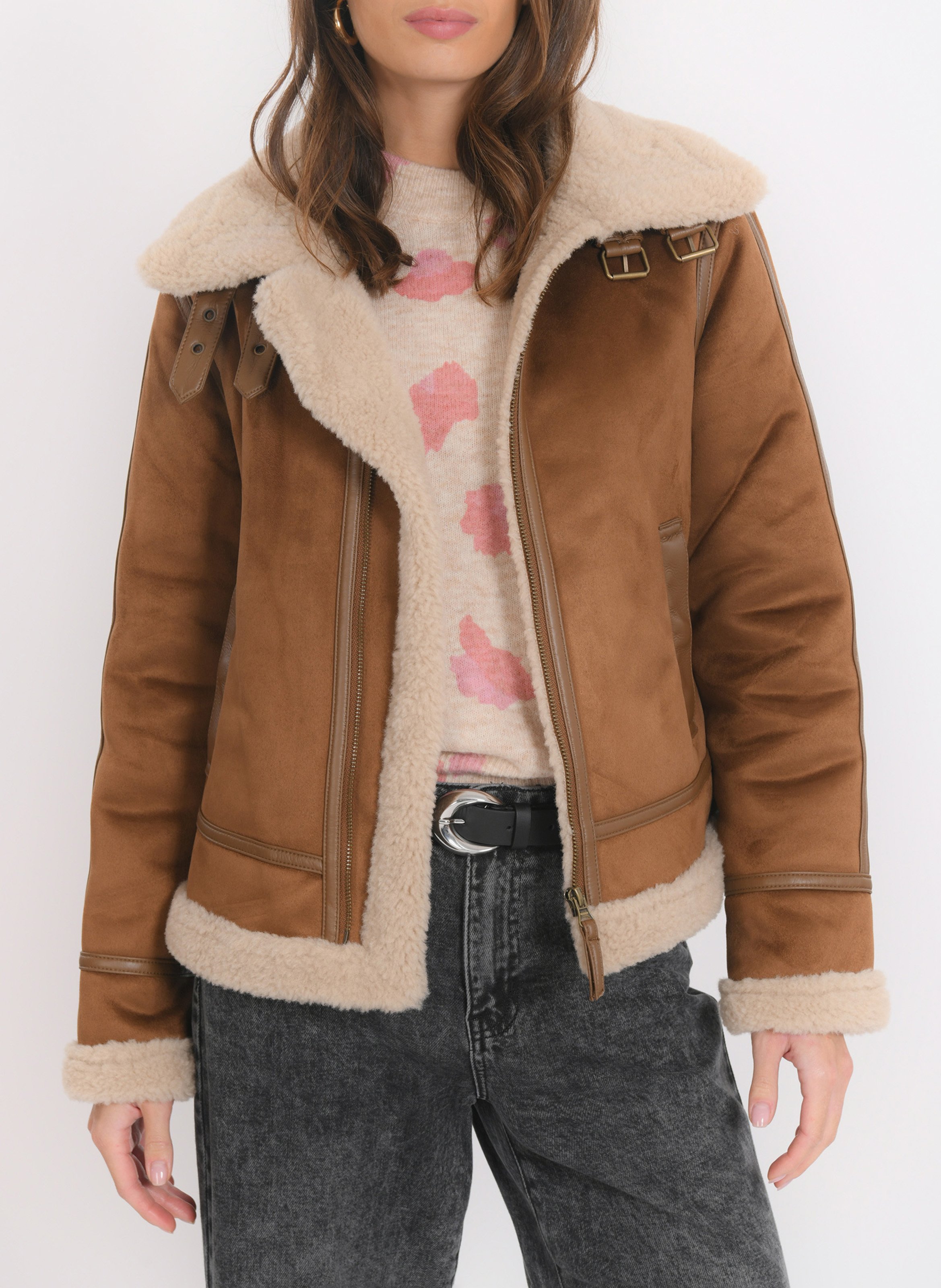 Blouson col montant KOOKAI Marron