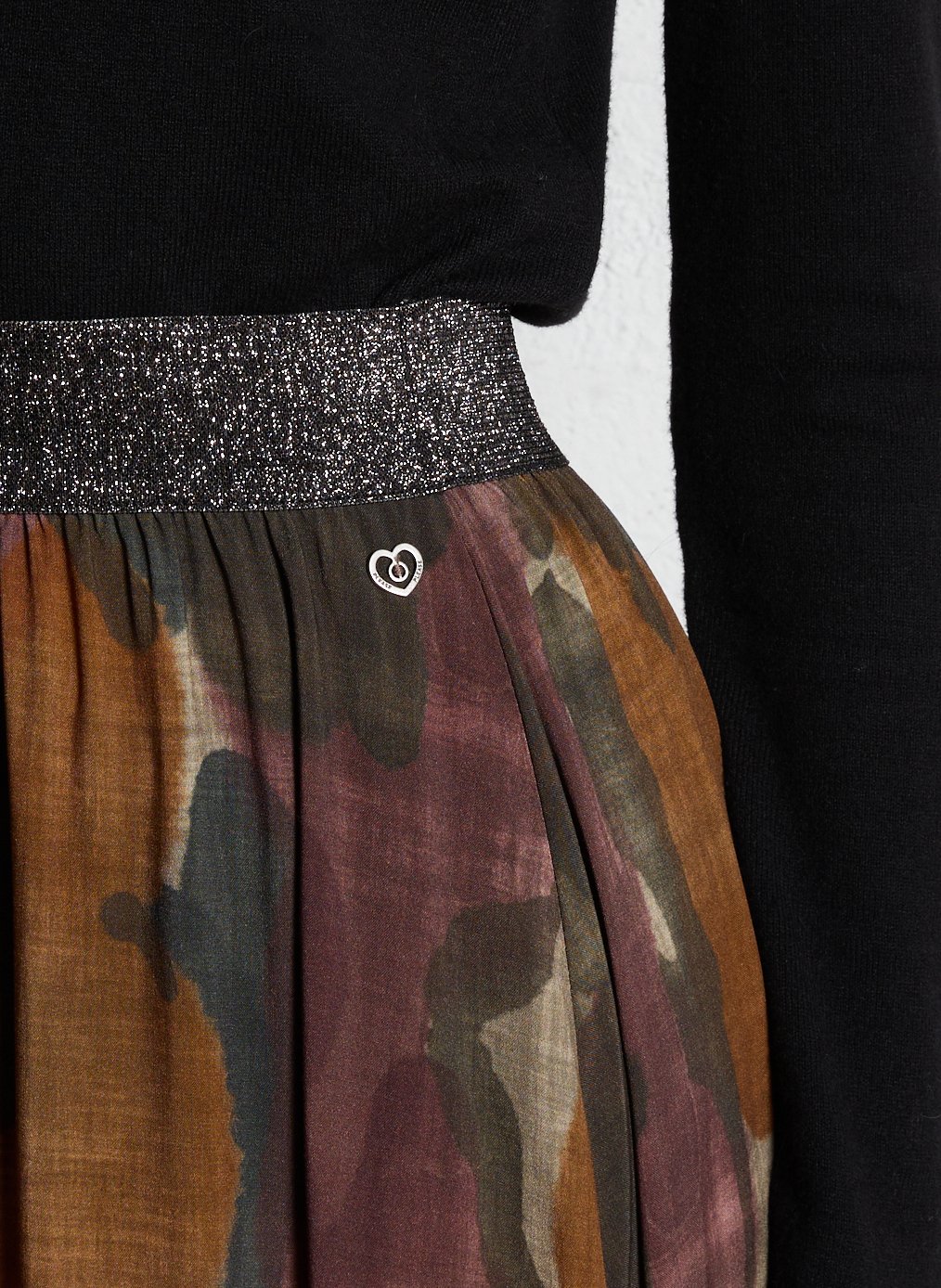 Jupe évasée imprimée PLEASE Multicolore