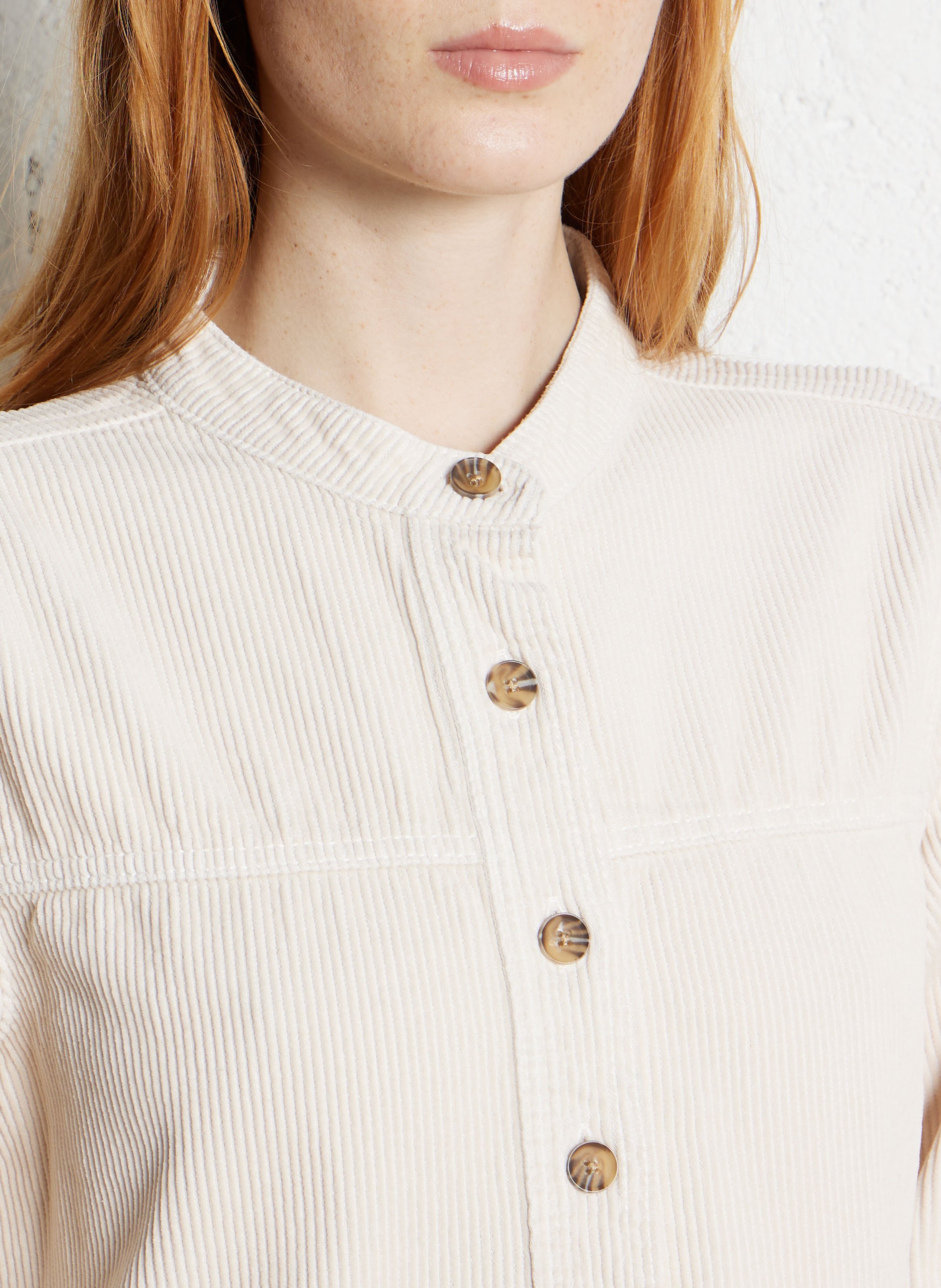 Short straight cotton dress MAISON 123 White