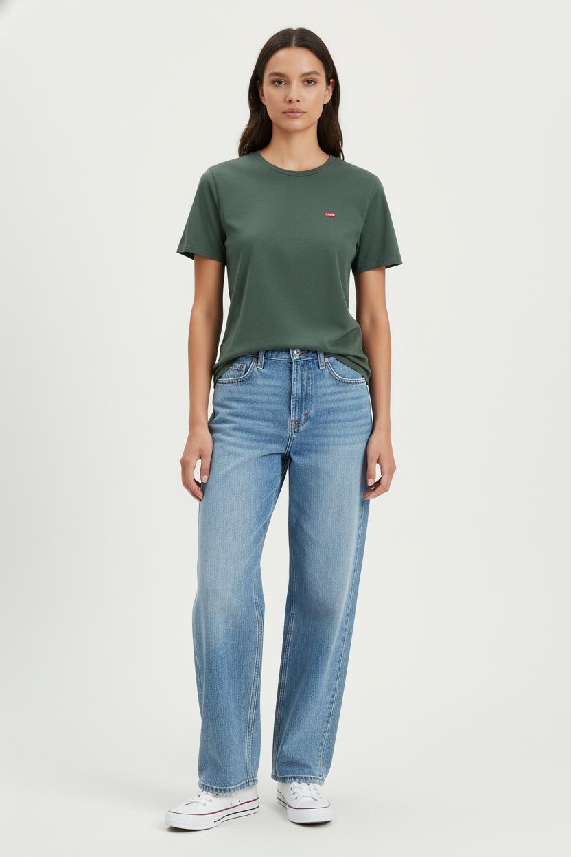 Tommy Badge T-shirt LEVI'S - Seconde main Green