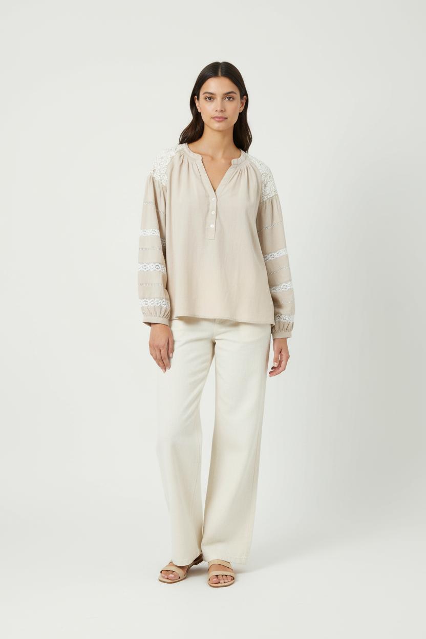 Blouse STELLA FOREST - SECONDE MAIN Beige