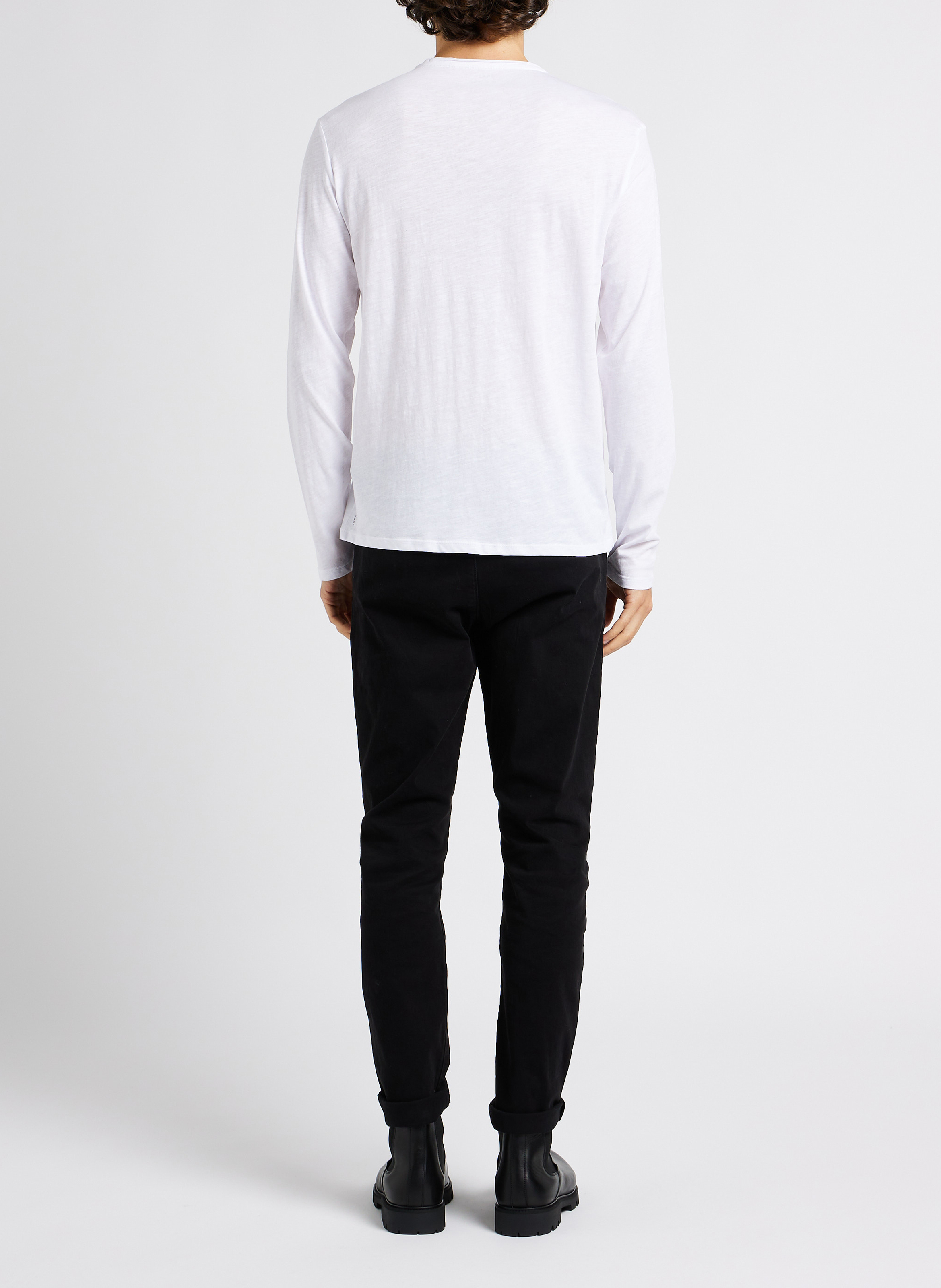 Rundhals-T-Shirt aus Baumwolle IKKS Weiss