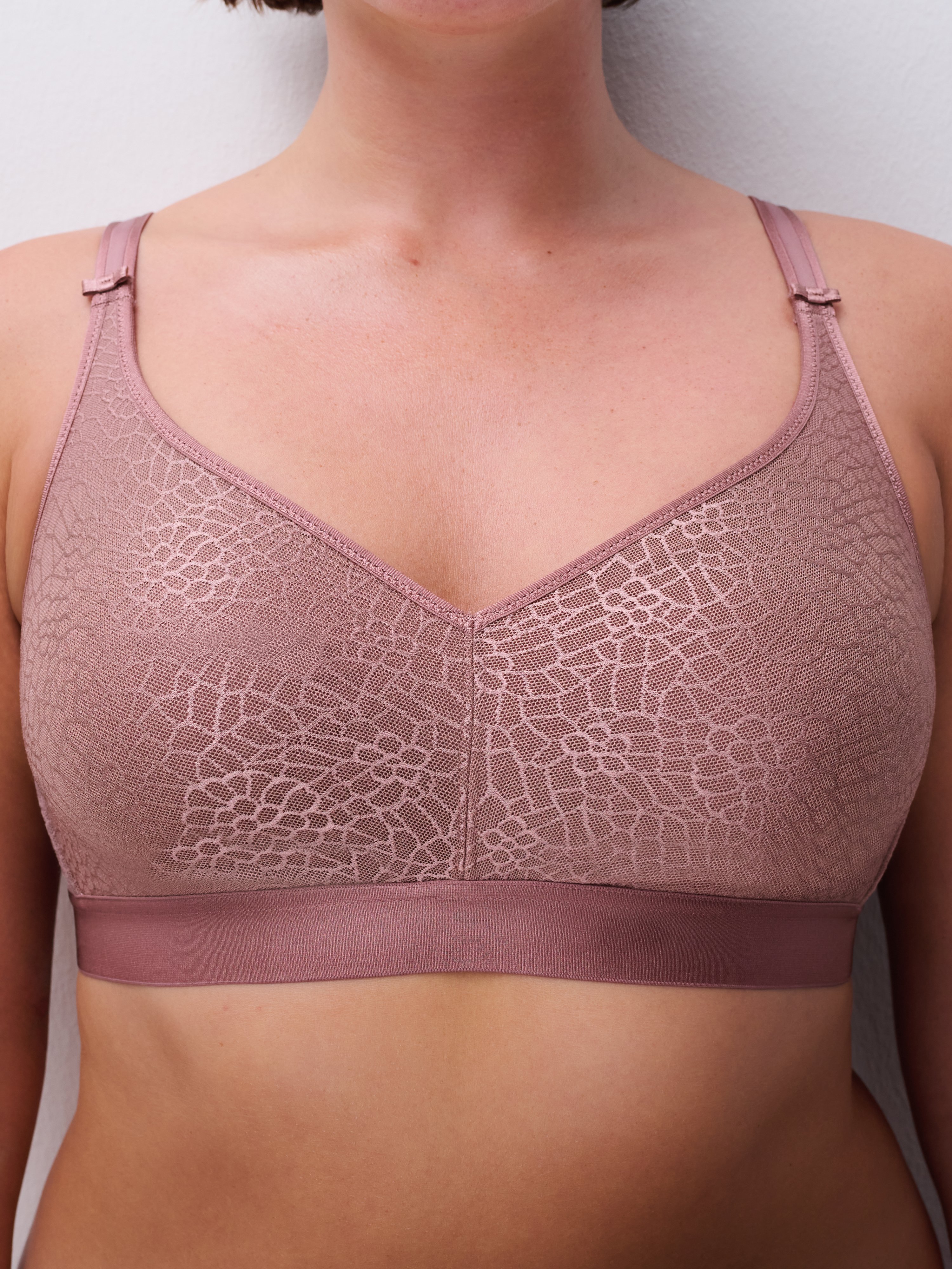 Non-wired support bra Brown