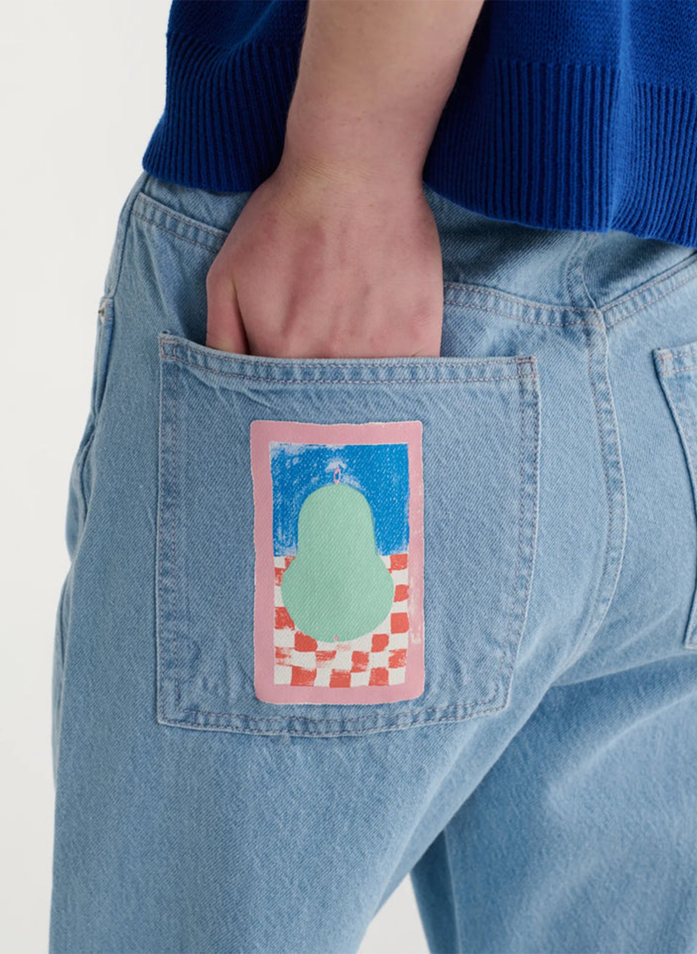 Rechte jeans van biokatoen BOBO CHOSES Blauw