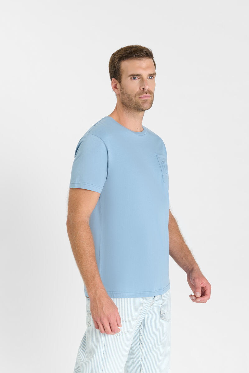 Tommy Badge T-shirt LE TEMPS DES CERISES Blue