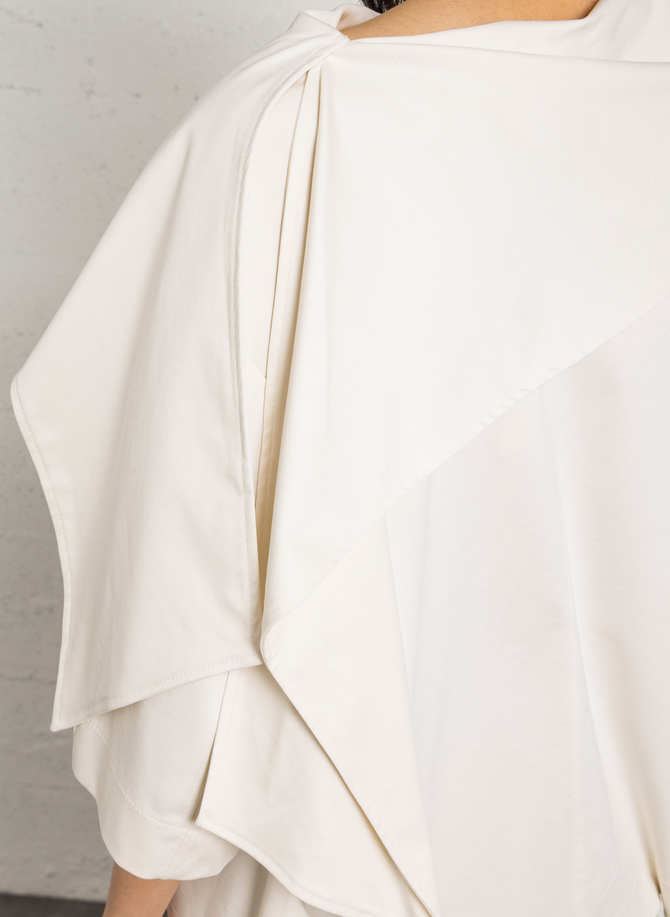 Round-neck organic cotton top SOEUR White