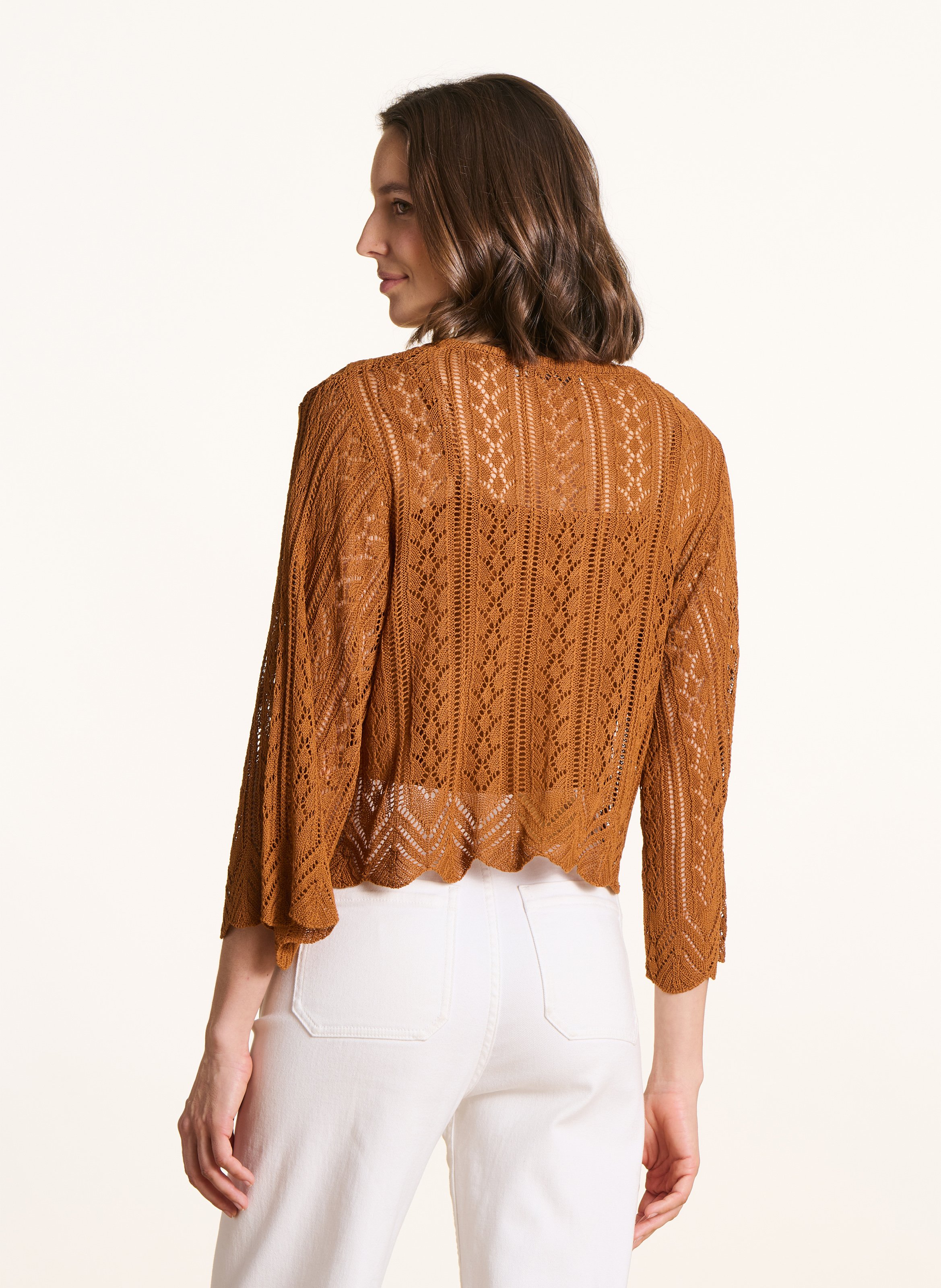 Oversized boat-neck sweater  LA FEE MARABOUTEE Brown
