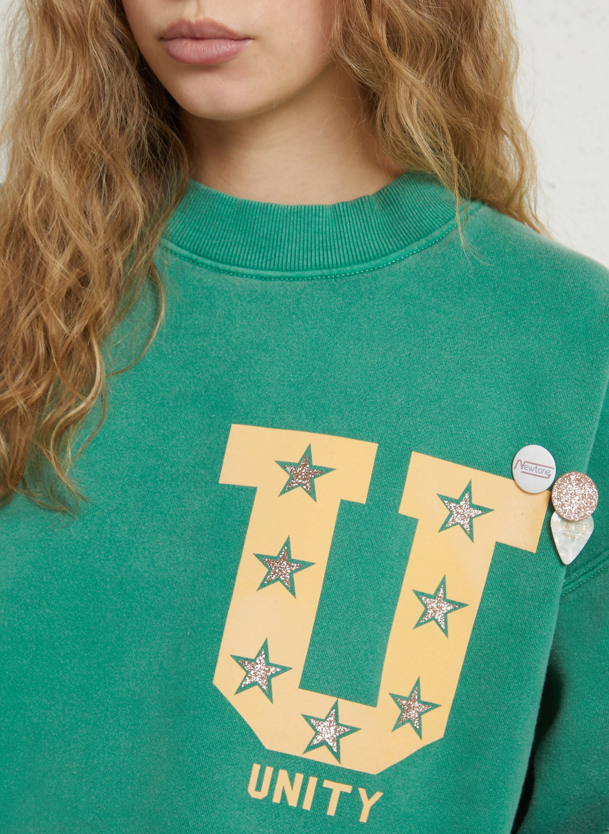 Cotton round-neck sweatshirt NEWTONE Green