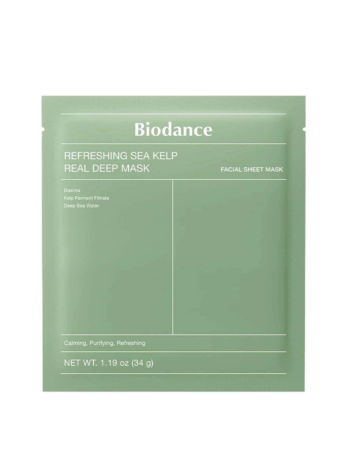 REFRESHING SEAWEED FACE MASK - 1pc BIODANCE No color