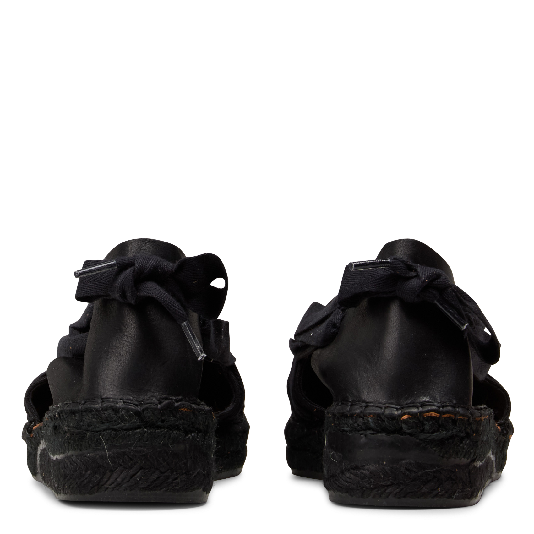 Cotton and leather espadrilles NAGUISA Black