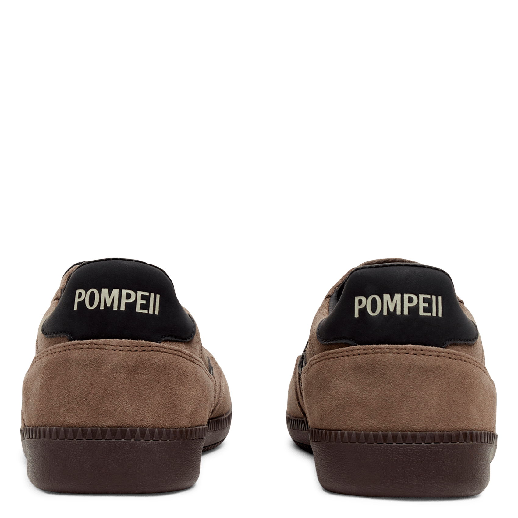 Lage suède sneakers POMPEII Zwart