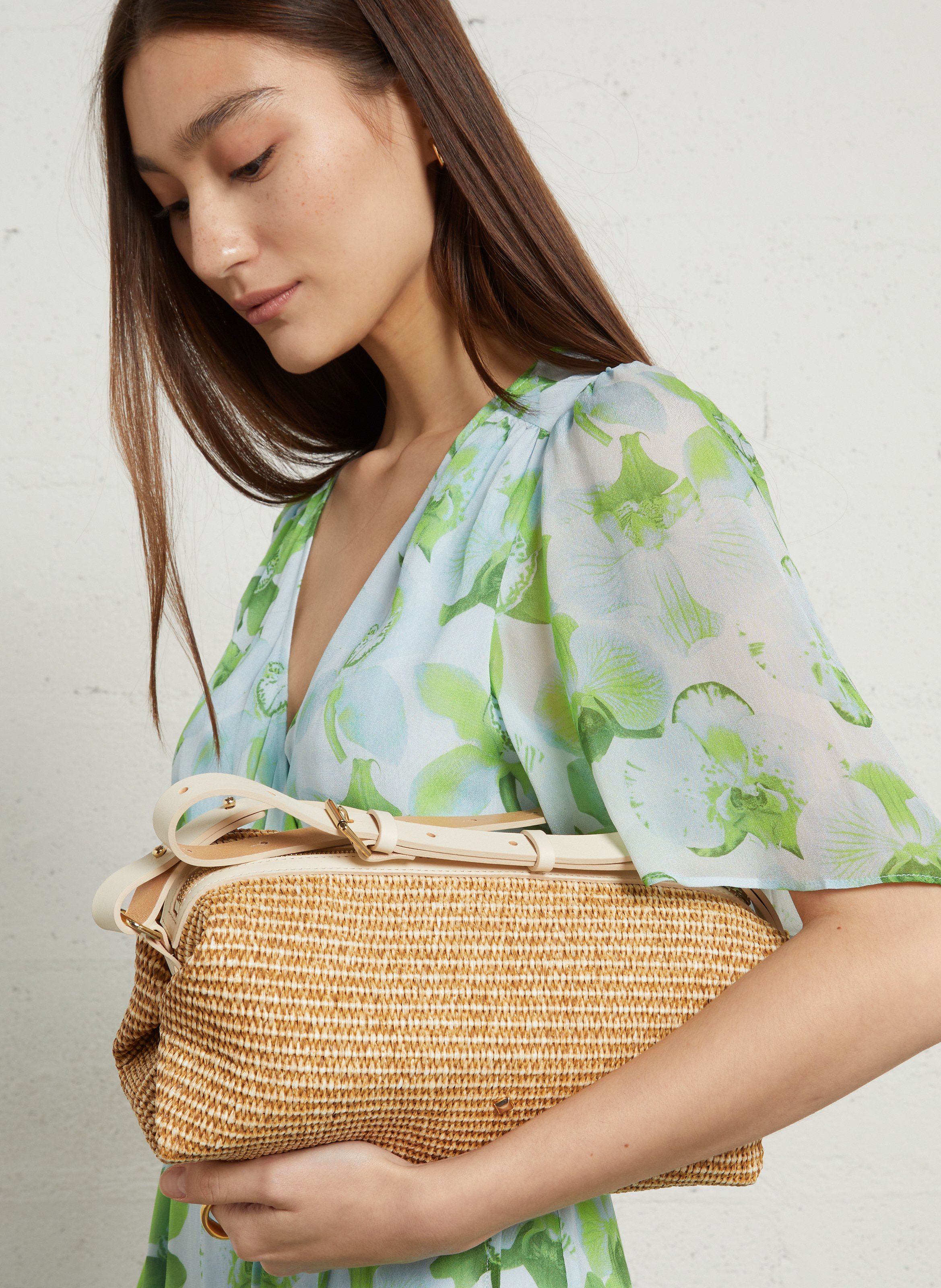 Umhängetasche aus Baumwoll-Mix HERBERT FRERE SOEUR Mehrfarbig