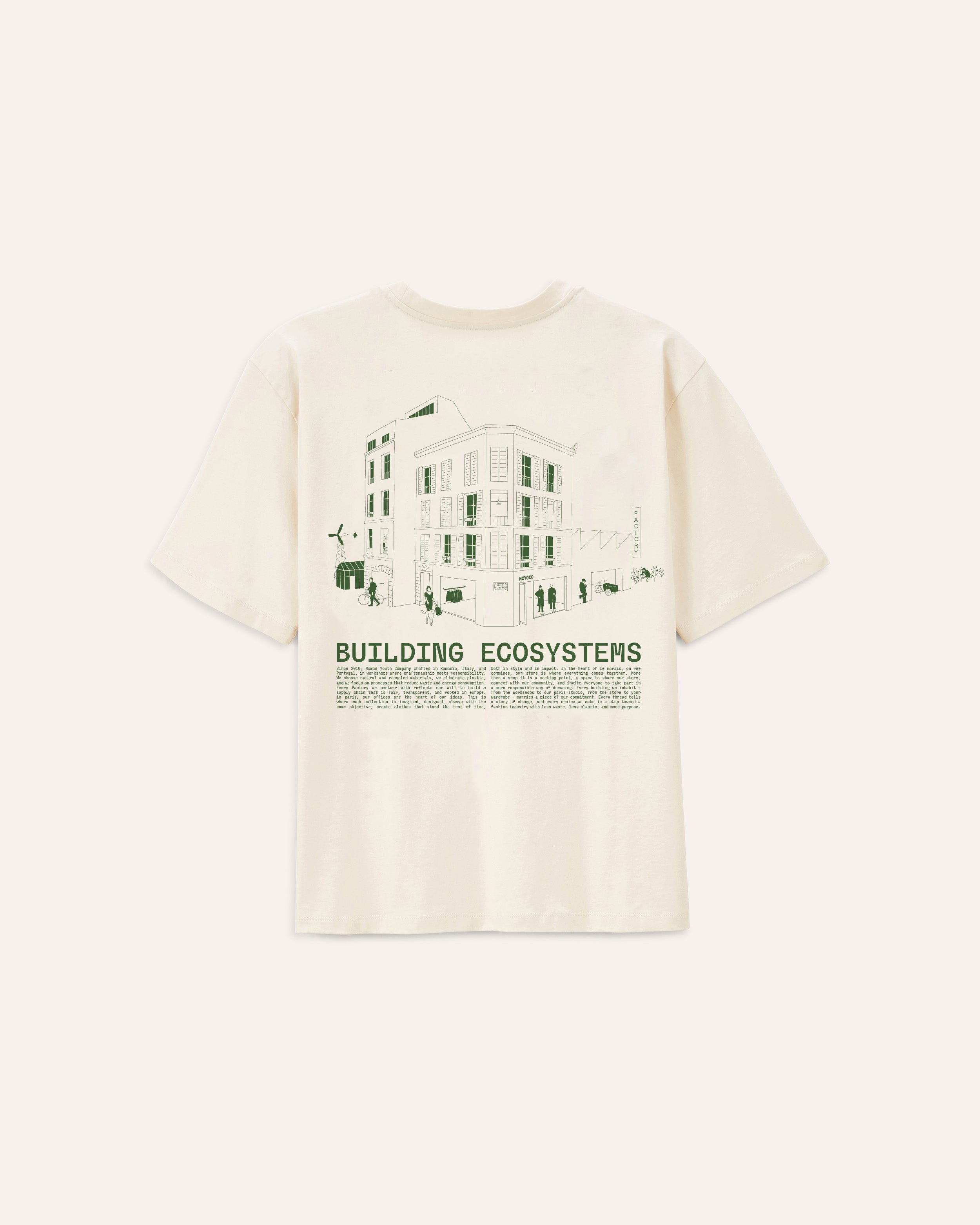 Oversized T-shirt GUMI BUILDING ecosystems Noyoco Beige