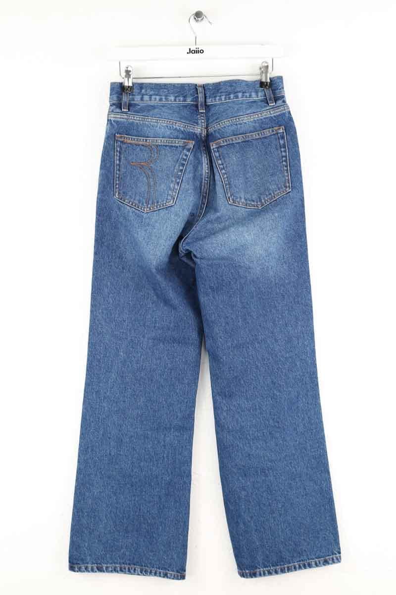 Straight cotton-blend pants ROUJE - Seconde Main Blue