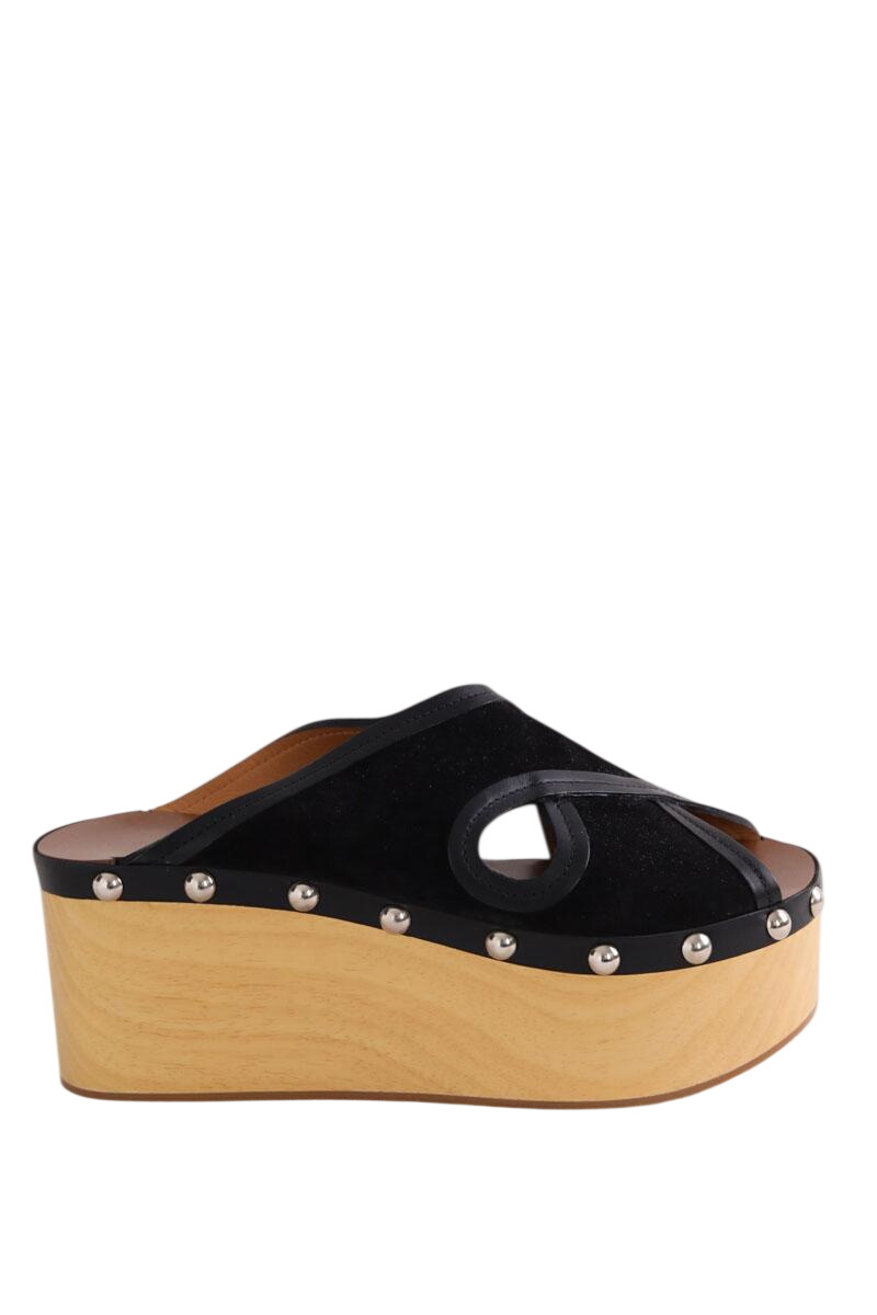 Faux leather sandals ISABEL MARANT - Seconde Main Black