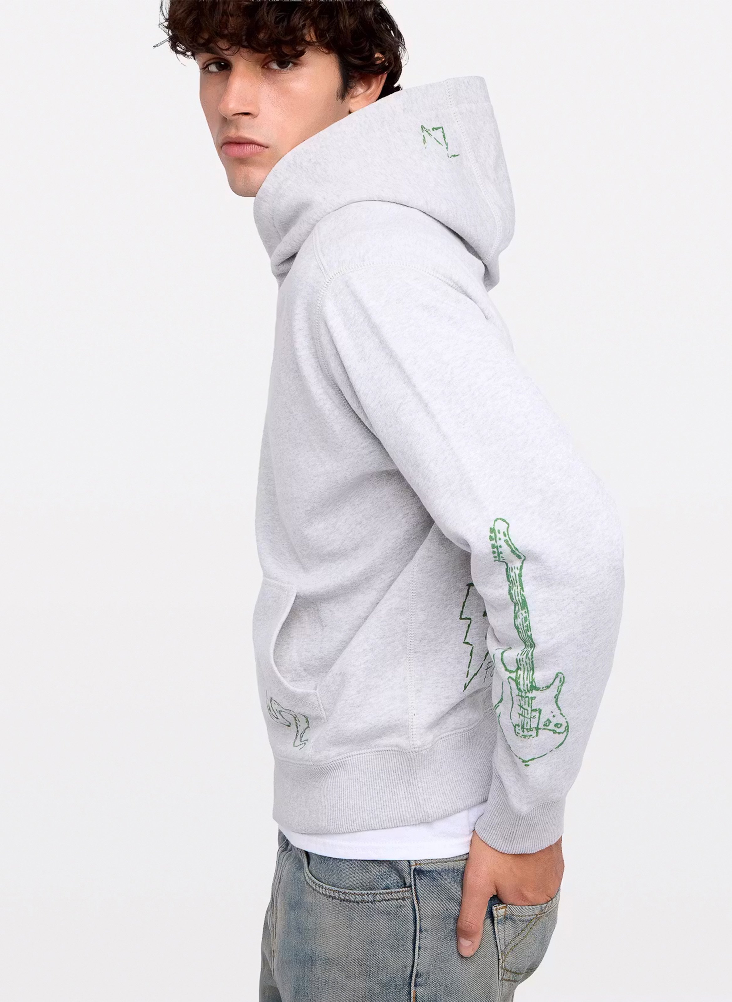 Sudadera de algodón con cuello redondo ZADIG&VOLTAIRE Gris