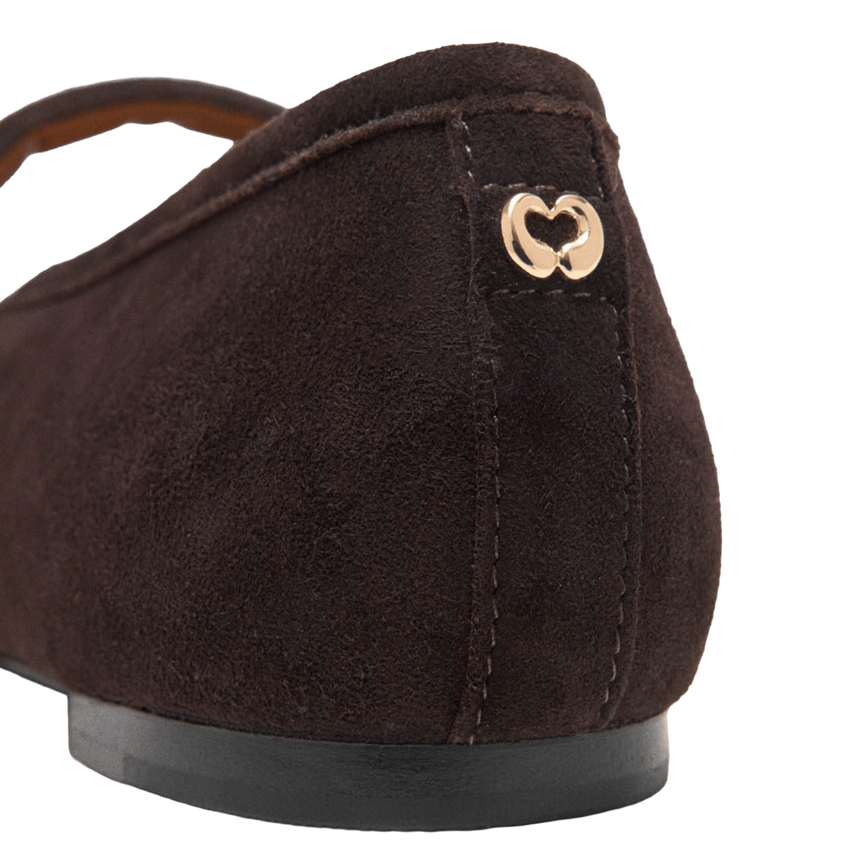 Ballerina's met leren bandjes MAJE Bruin