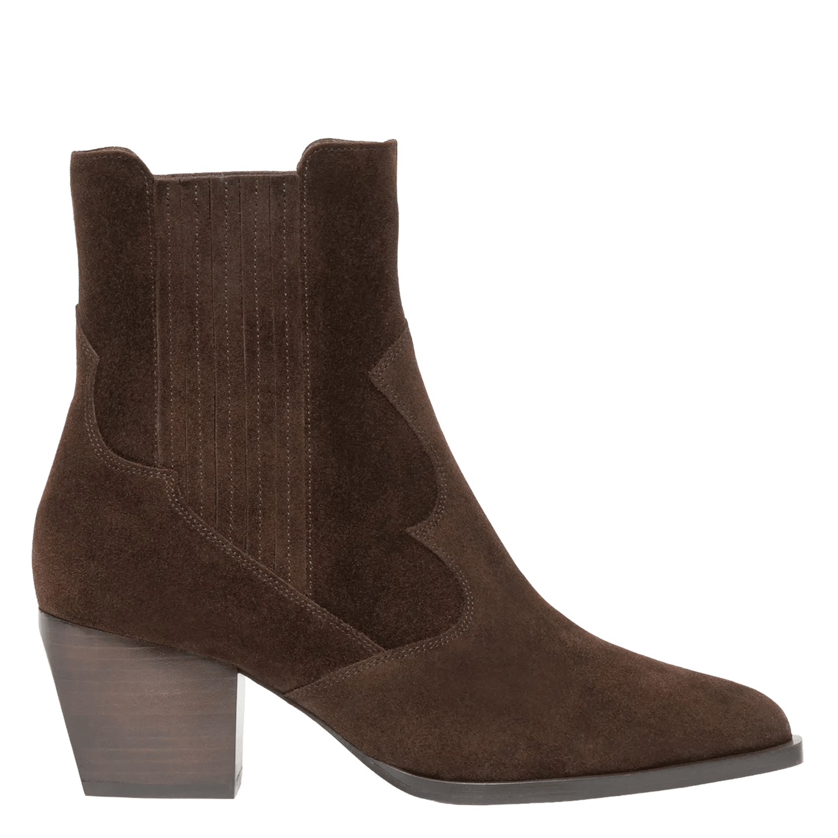 Leather mid-calf boots BOCAGE Brown
