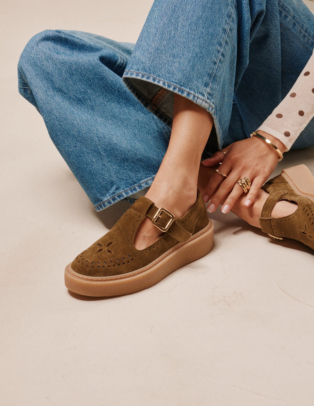 Derby shoes ODAJE Khaki