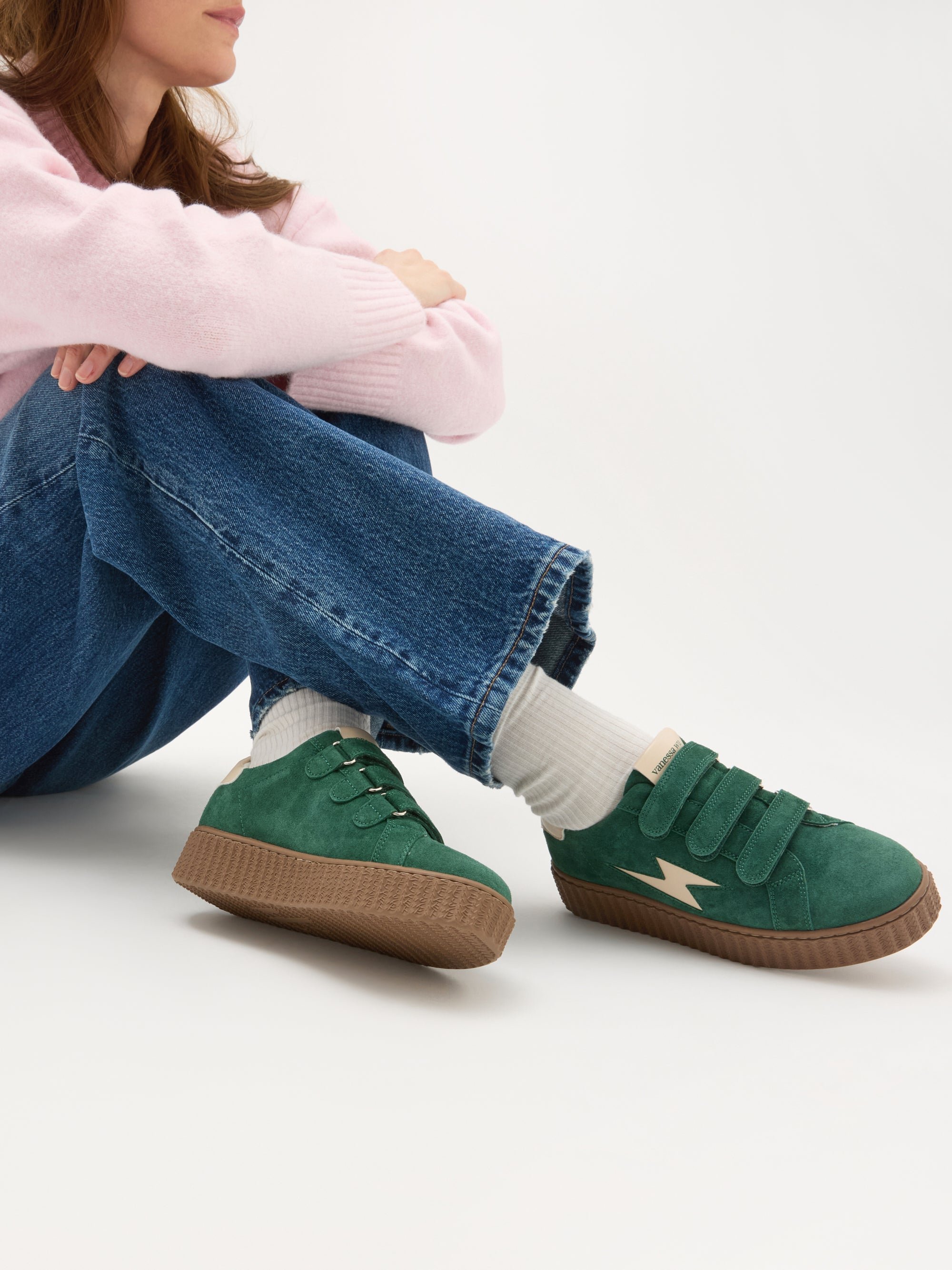 Low Velcro trainers VANESSA WU Green