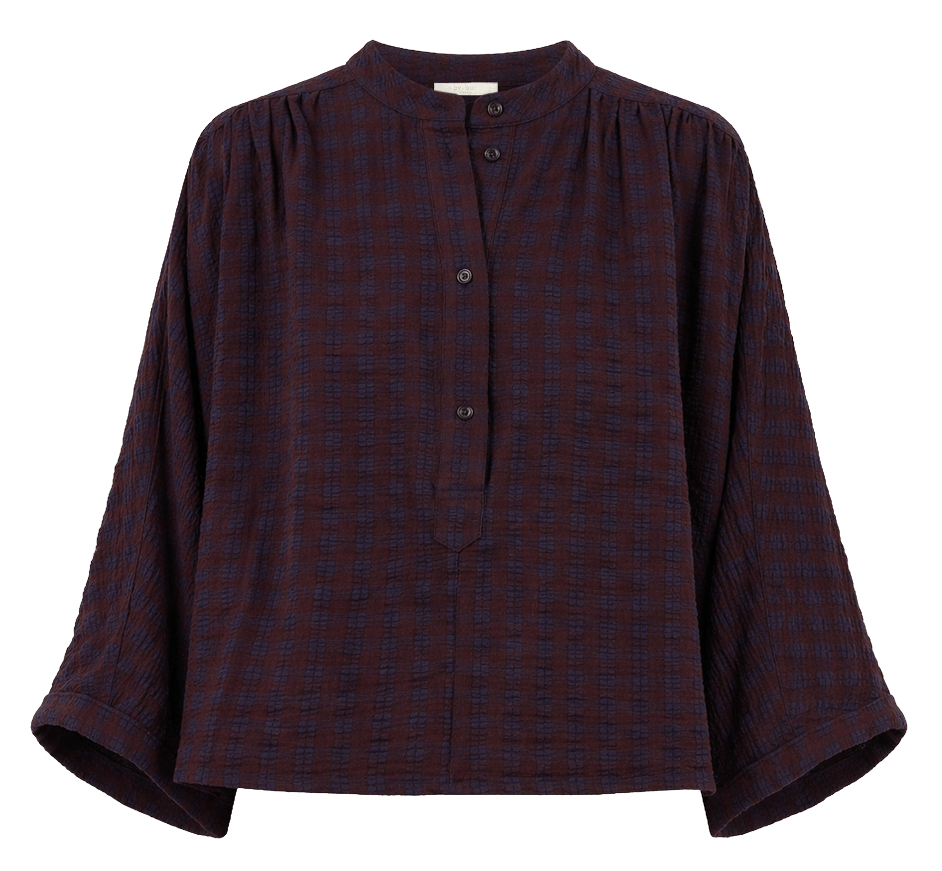 Blouse droite col rond  BY BAR Rouge