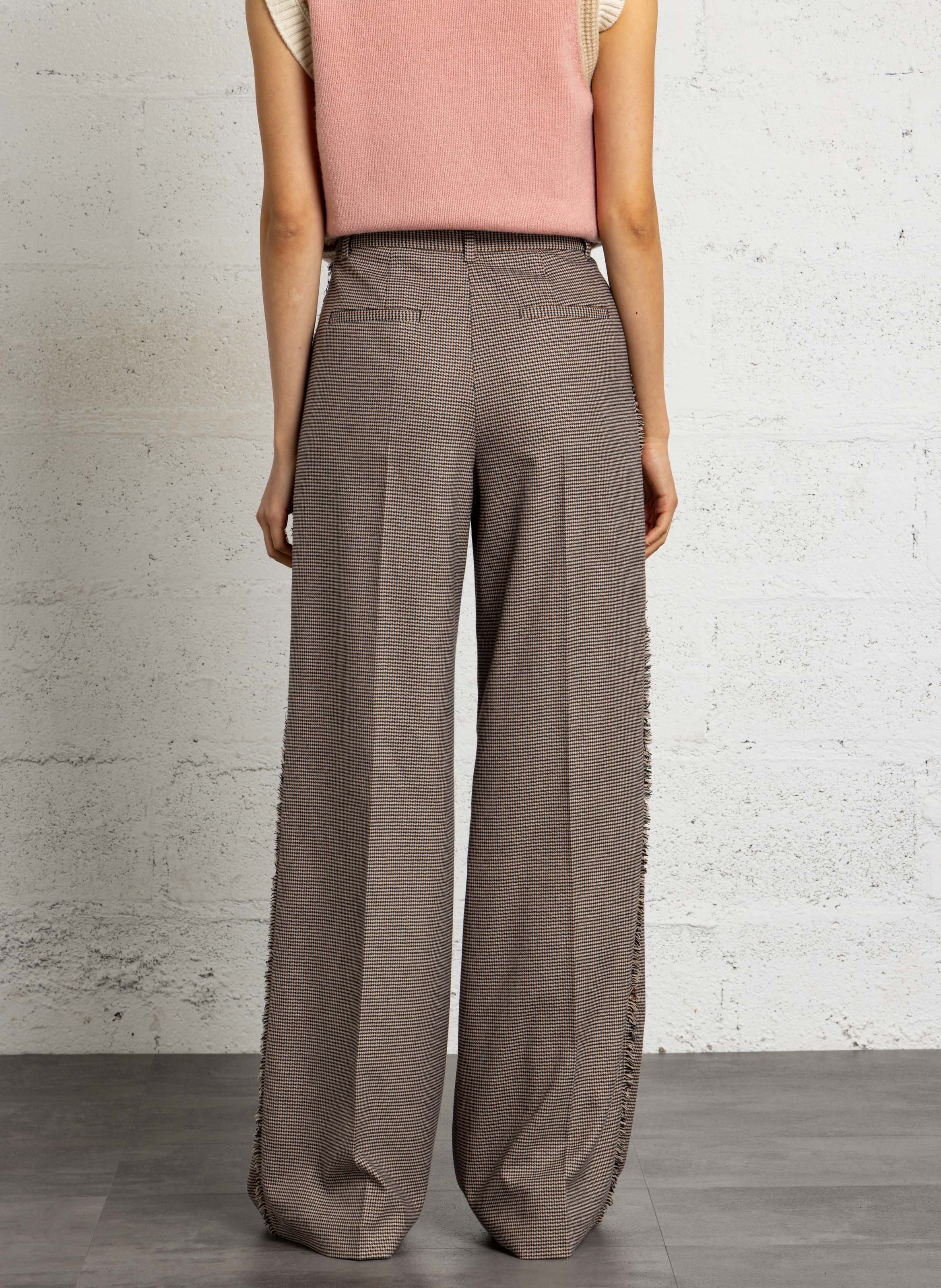 Weite, bedruckte Taillenhose LIU JO Braun