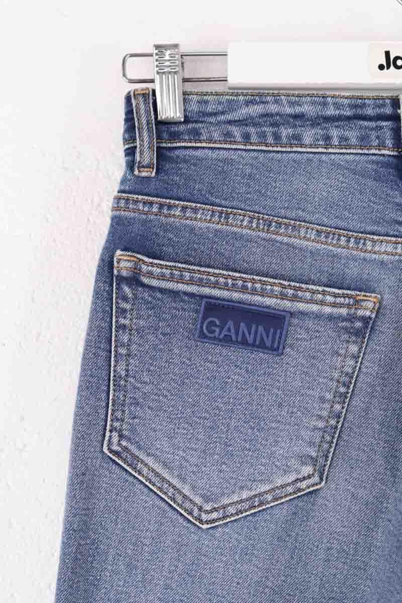 Straight jeans GANNI - Seconde Main Blue
