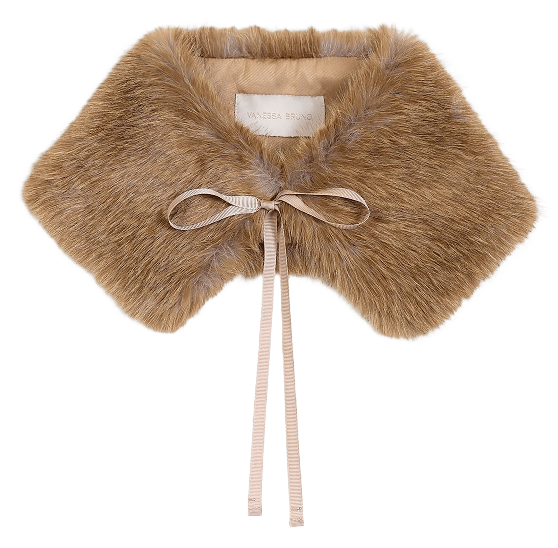 Faux fur-effect collar VANESSA BRUNO Beige