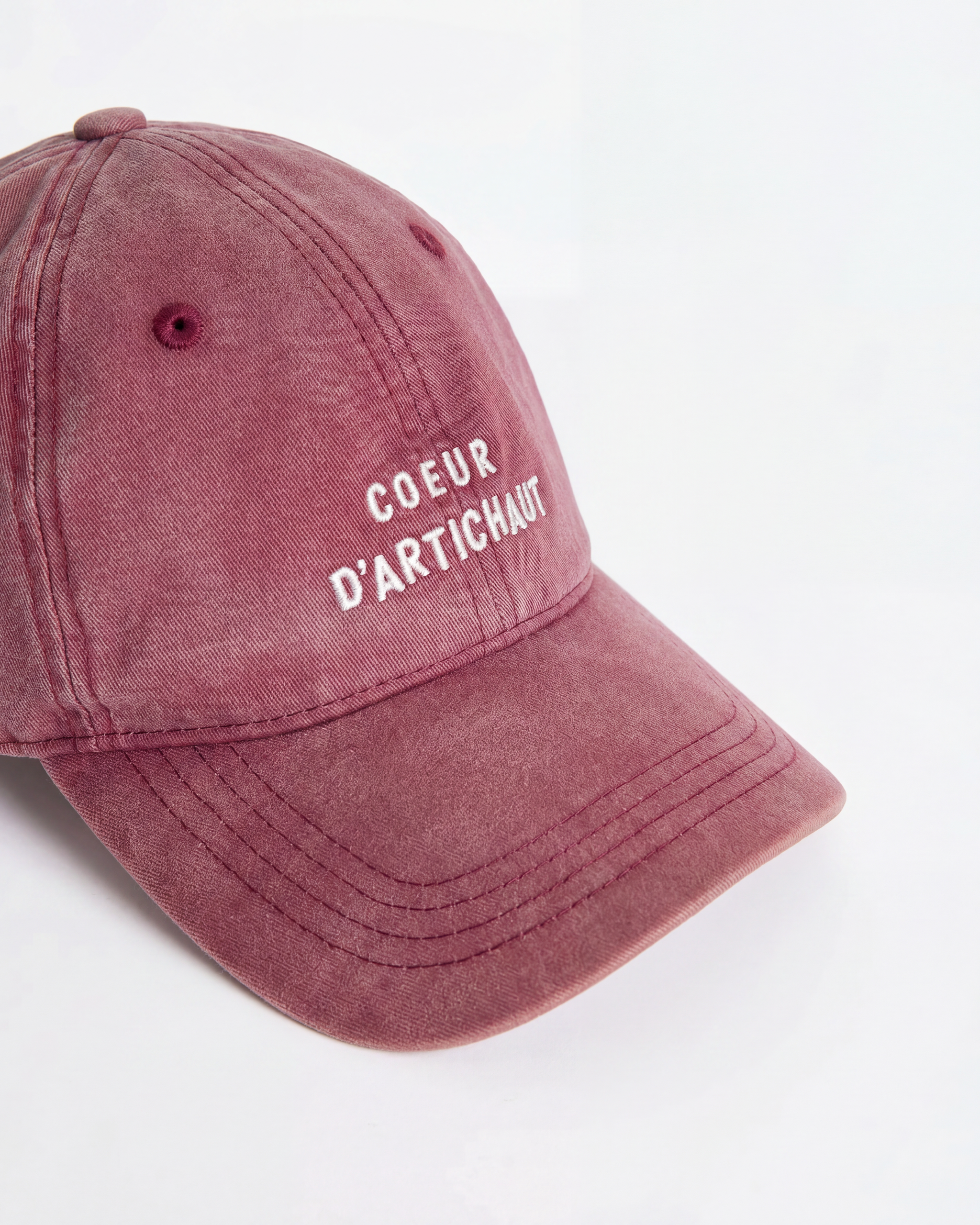 Embroidered artichoke heart cap EMOI EMOI Red