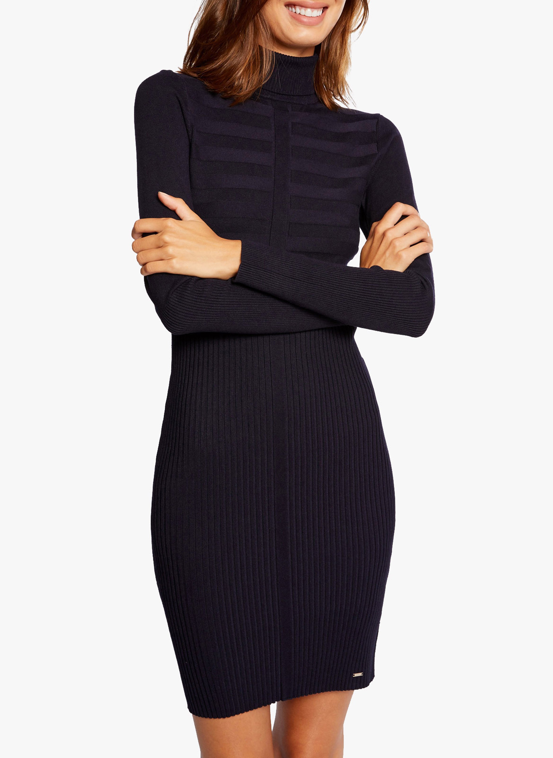 Robe courte ajustée en maille fine MORGAN