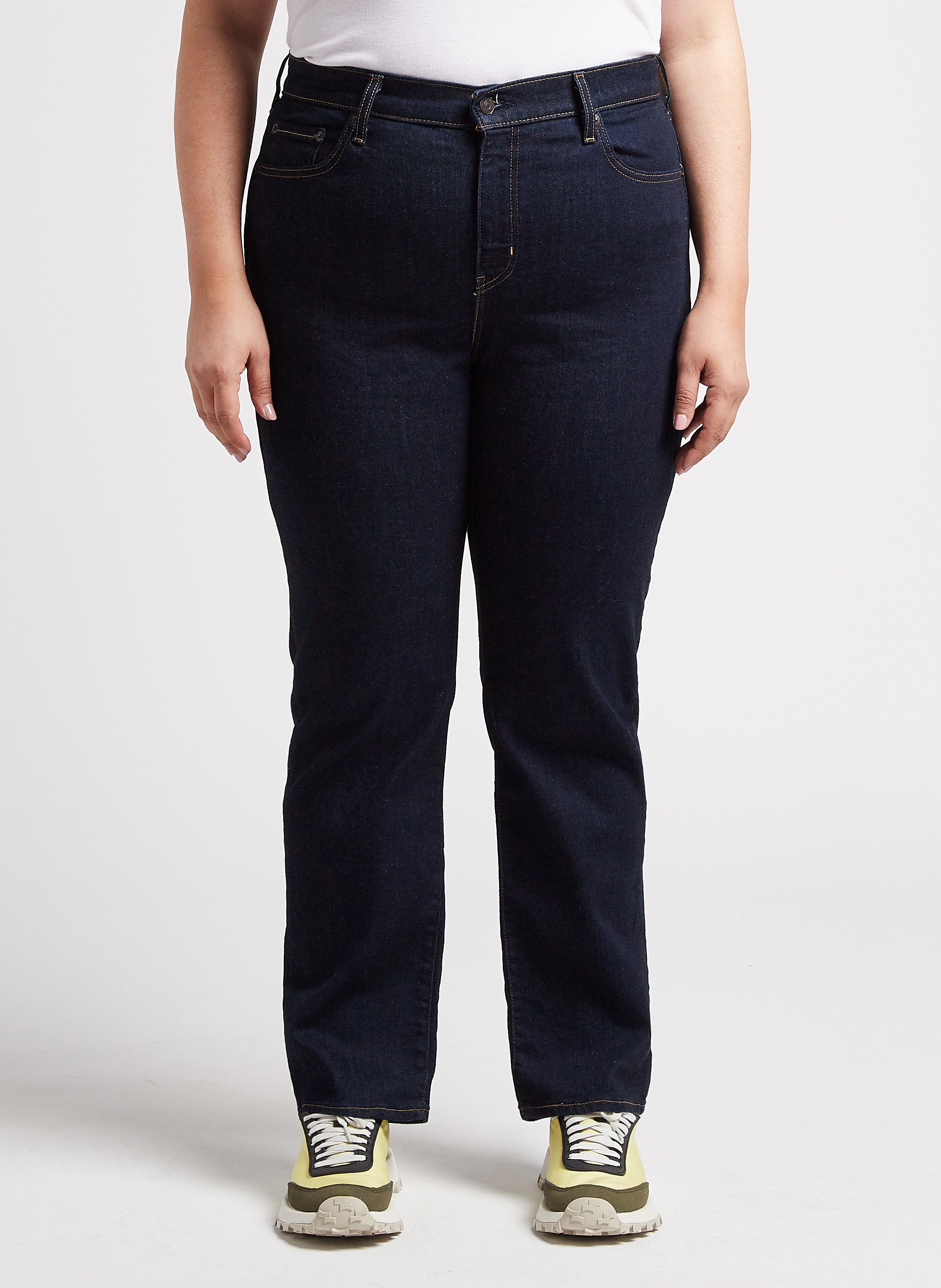 Straight Cut Jeans aus Stretch-Baumwolle LEVI'S Schwarz