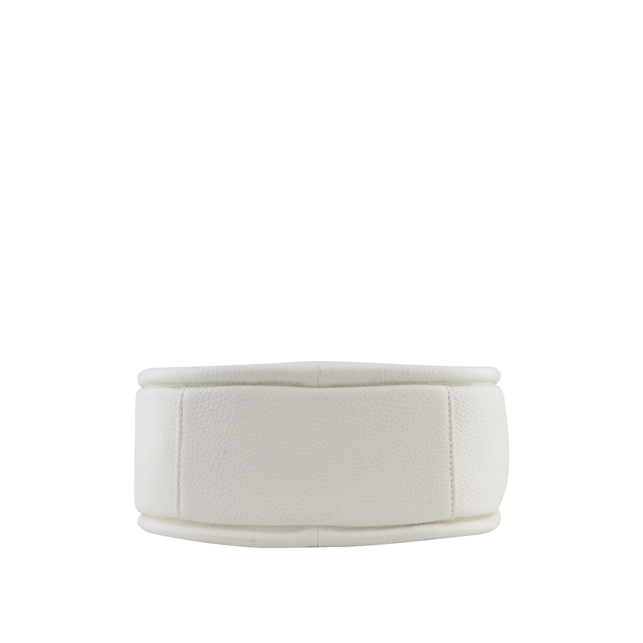 Leather clutch bag POURCHET White