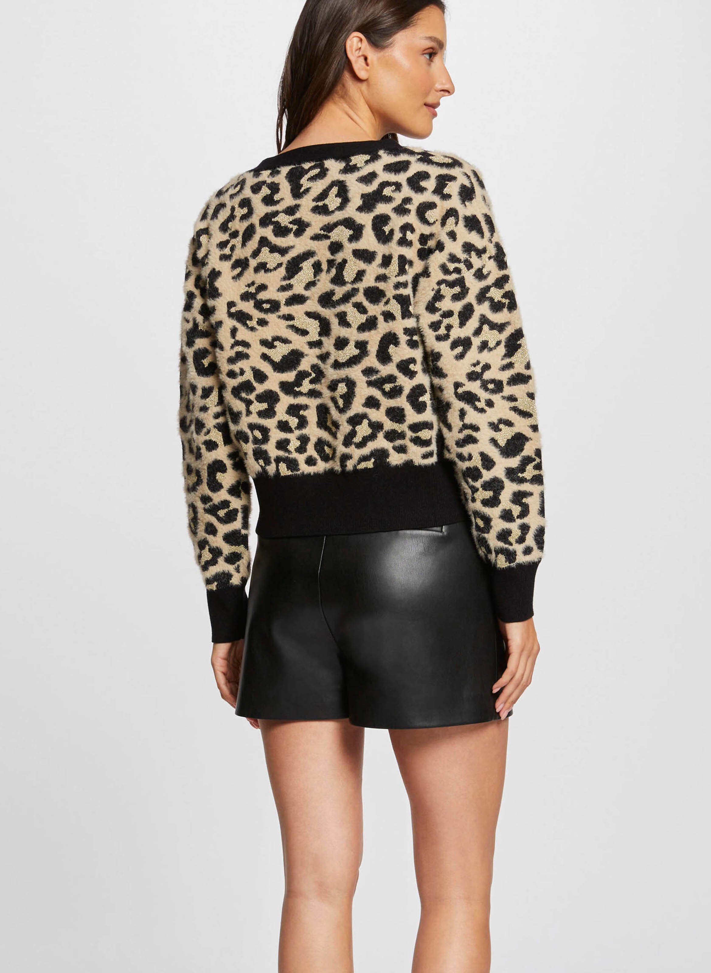 Gerade geschnittener Cardigan mit V-Ausschnitt MORGAN Mehrfarbig