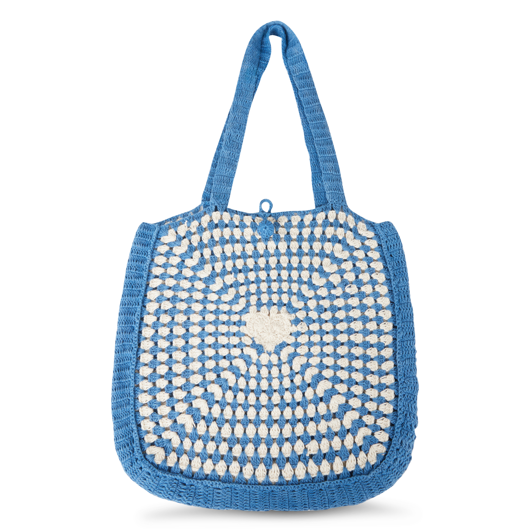 Cotton shoulder bag EMILE ET IDA Blue