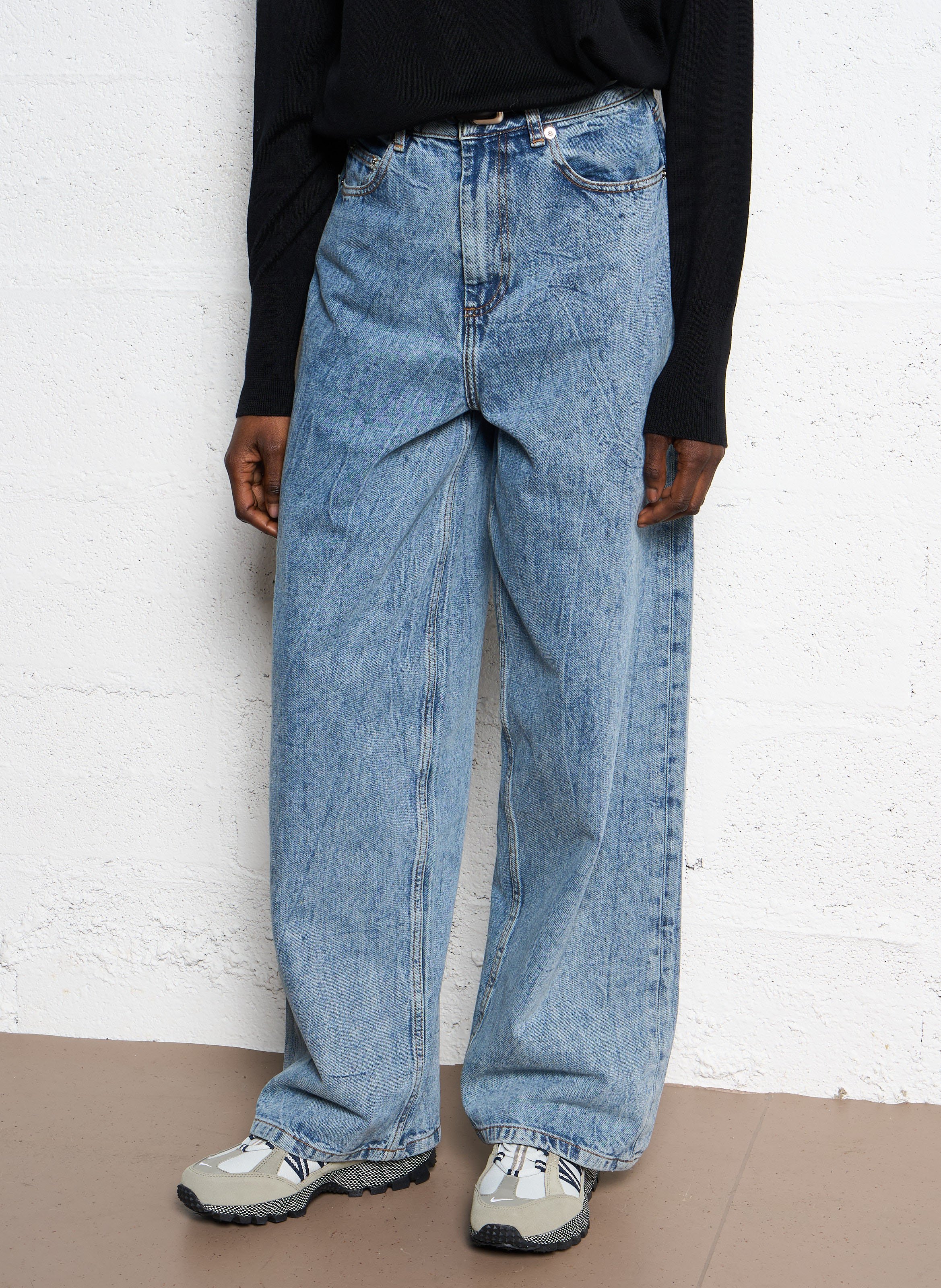 Baggy Jeans Jeans Skate Femme High-rise Wide-leg Cotton Jeans