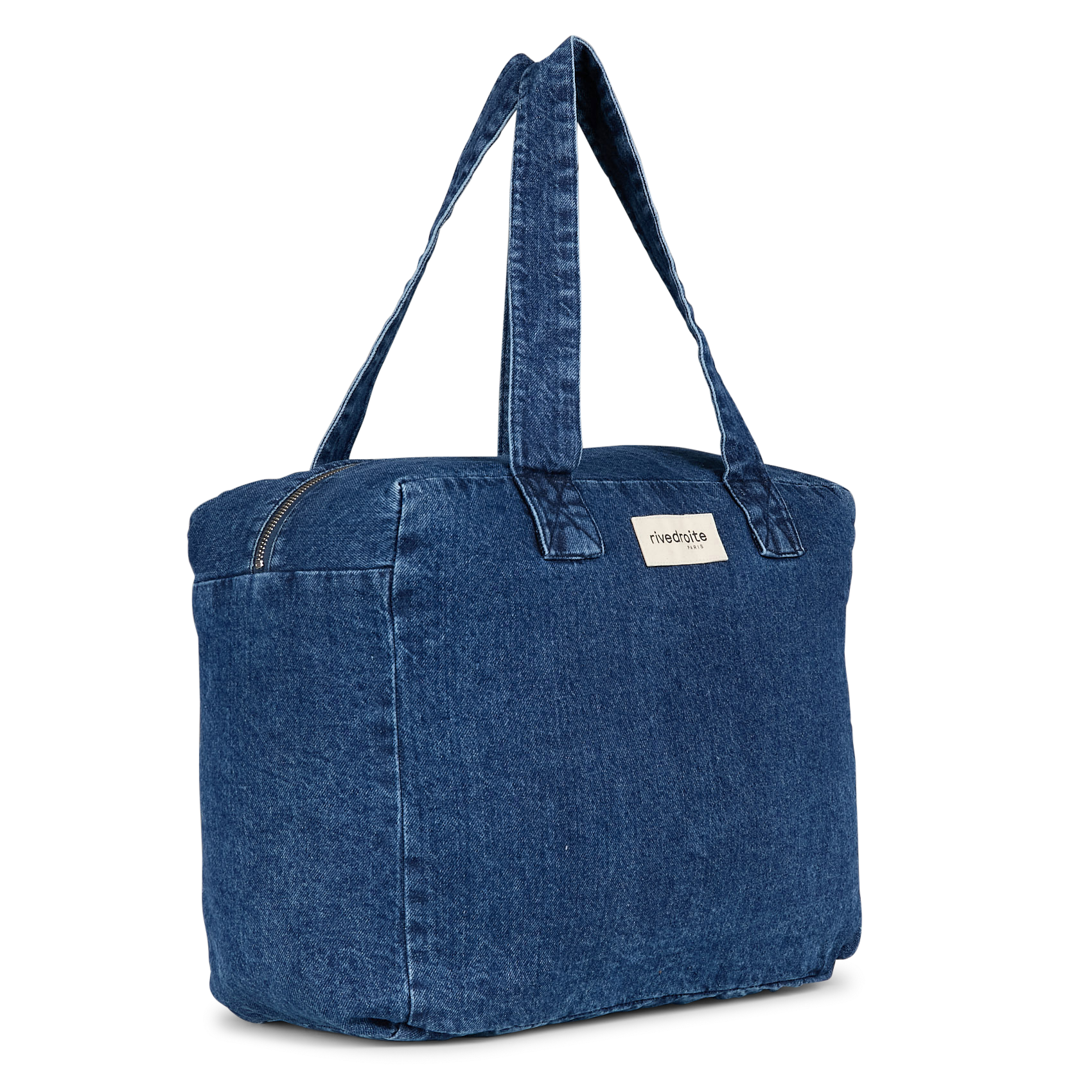 Cotton denim weekend bag RIVEDROITE PARIS Blue