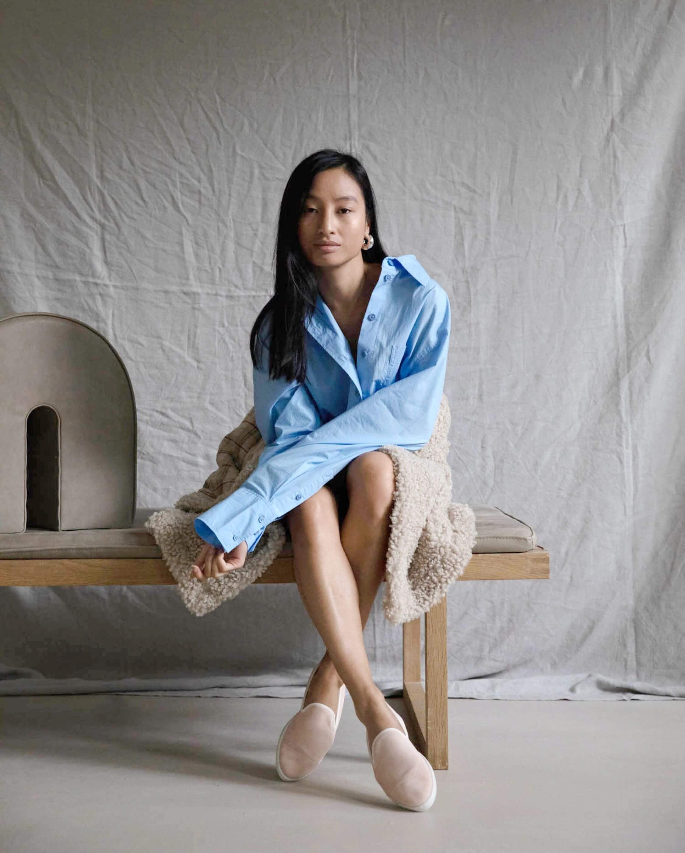 Women's leather slipper, pink ANGARDE Pink